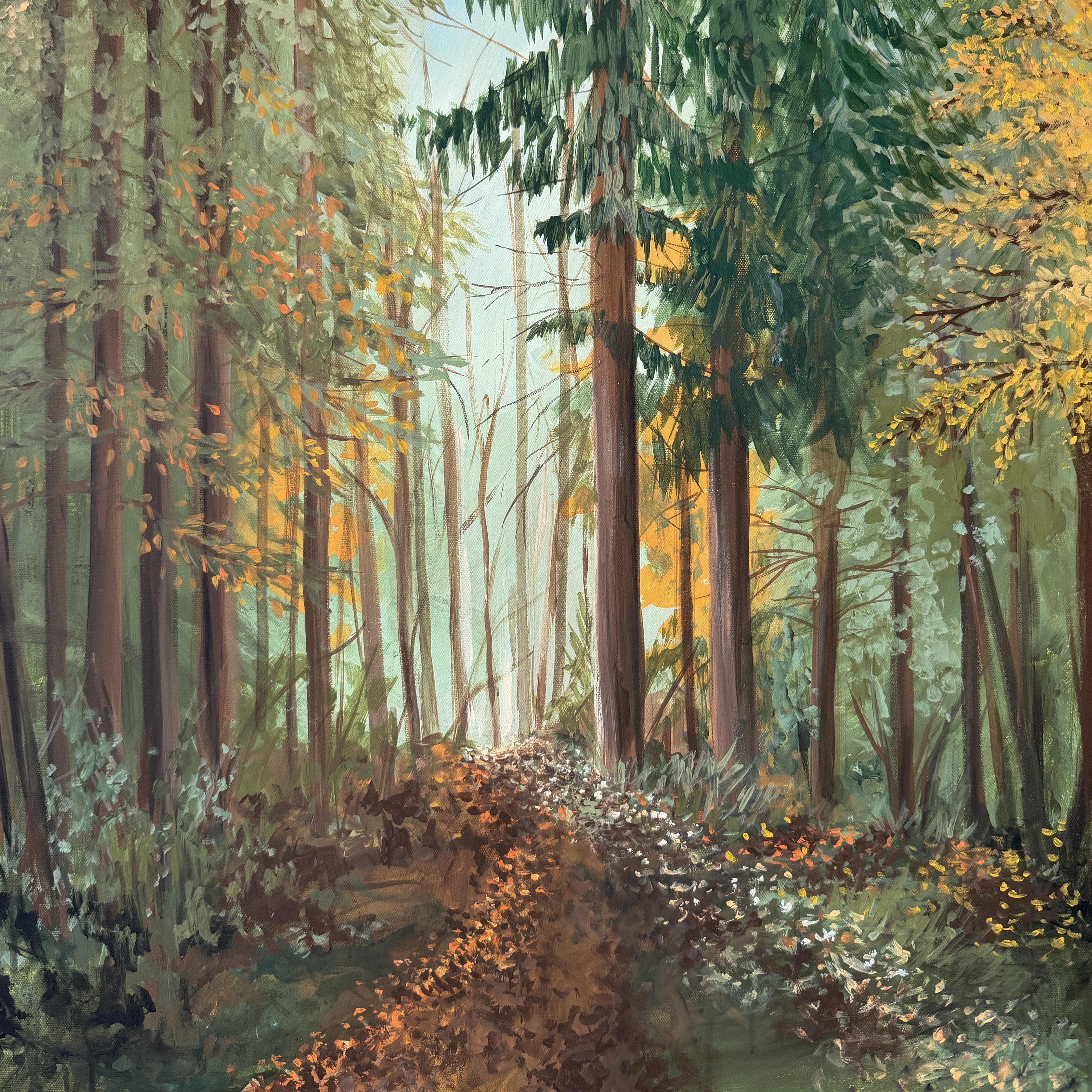 A Quiet Path Canvas Wall Art