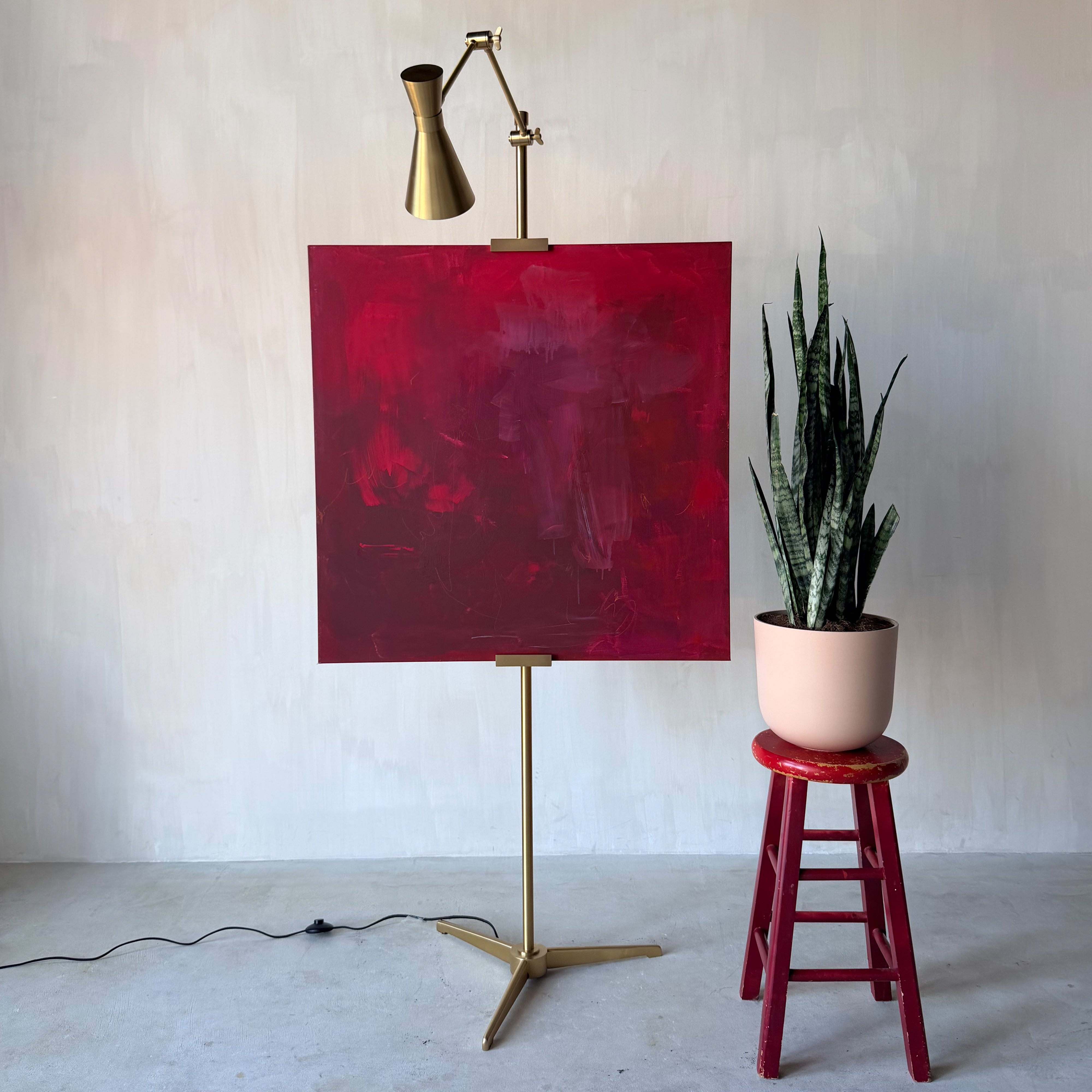 RED Canvas Wall Art (Square)