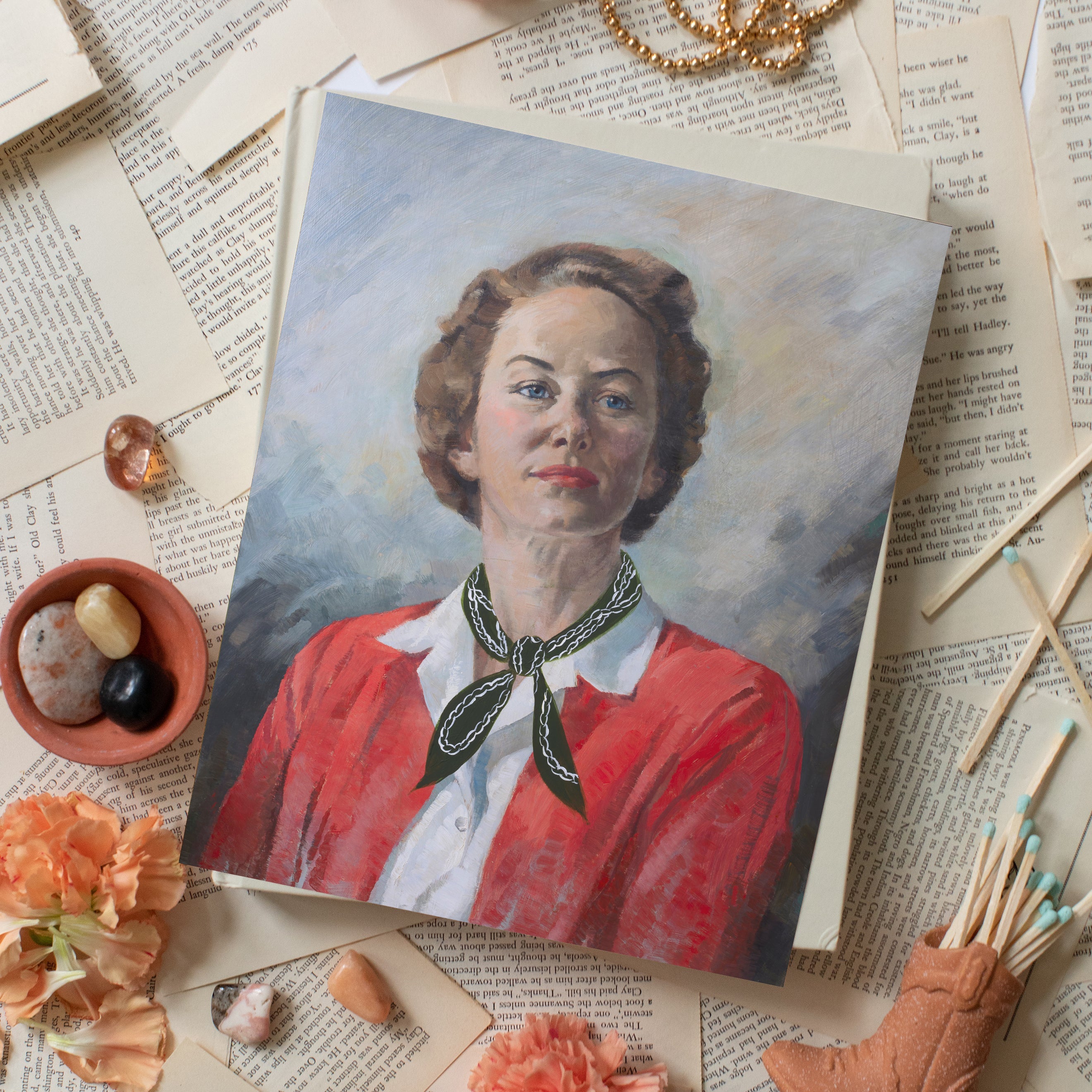 Rose On The Range Luxe Art Print