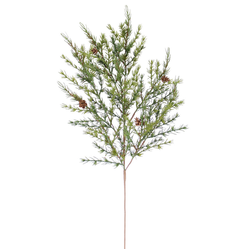 36" Artificial Pine Stem with Pinecones (Set of 4)