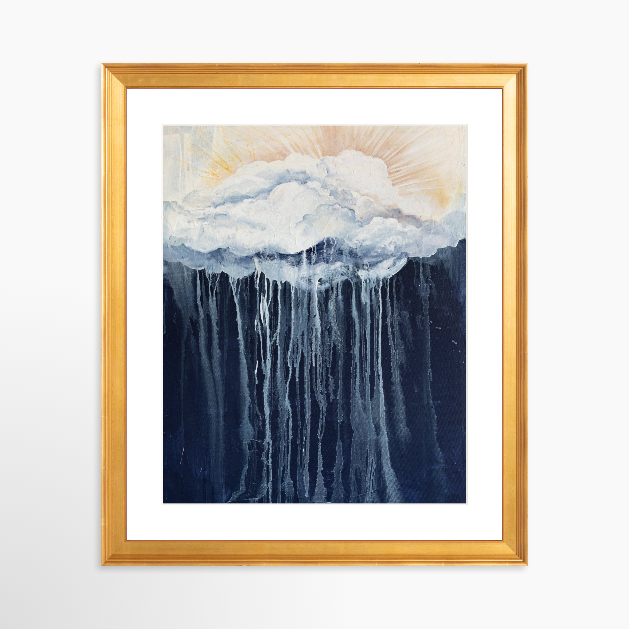 24x30 / Certificate Gold Frame + White Mat