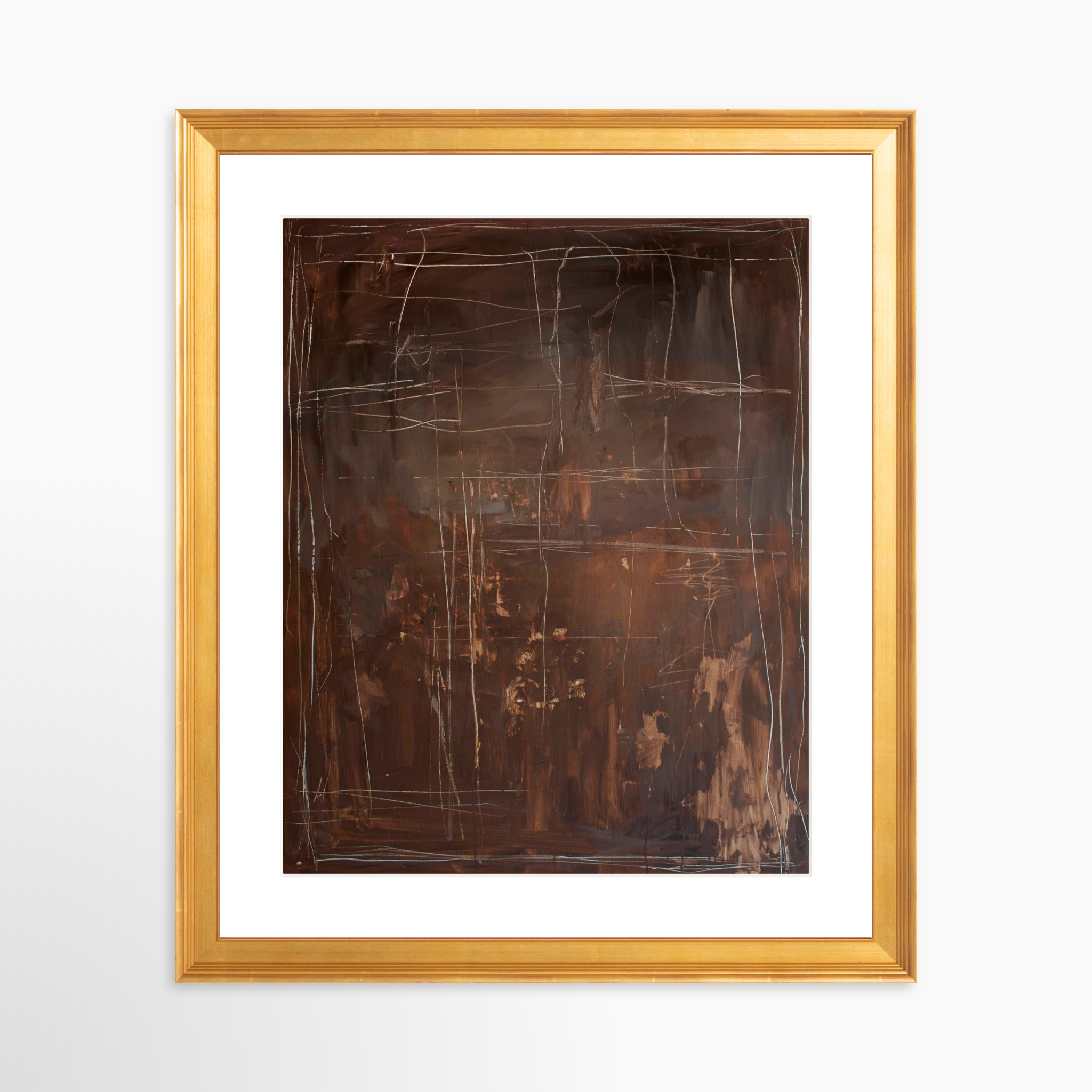 24x30 / Certificate Gold Frame + White Mat