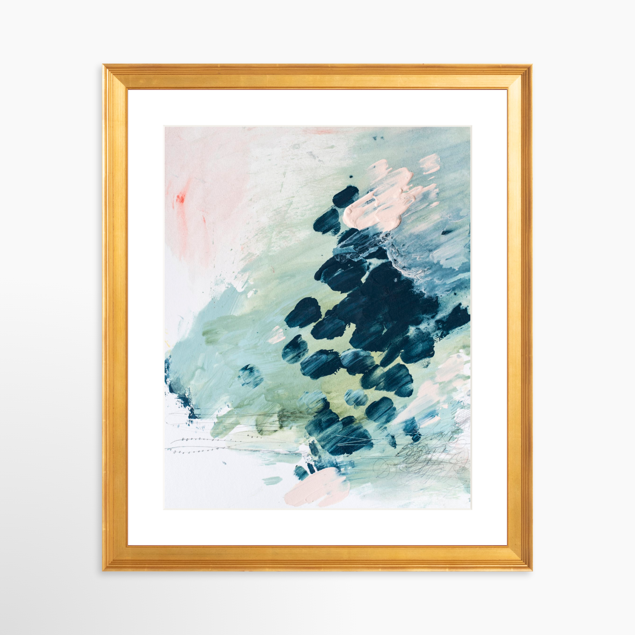 24x30 / Certificate Gold Frame + White Mat