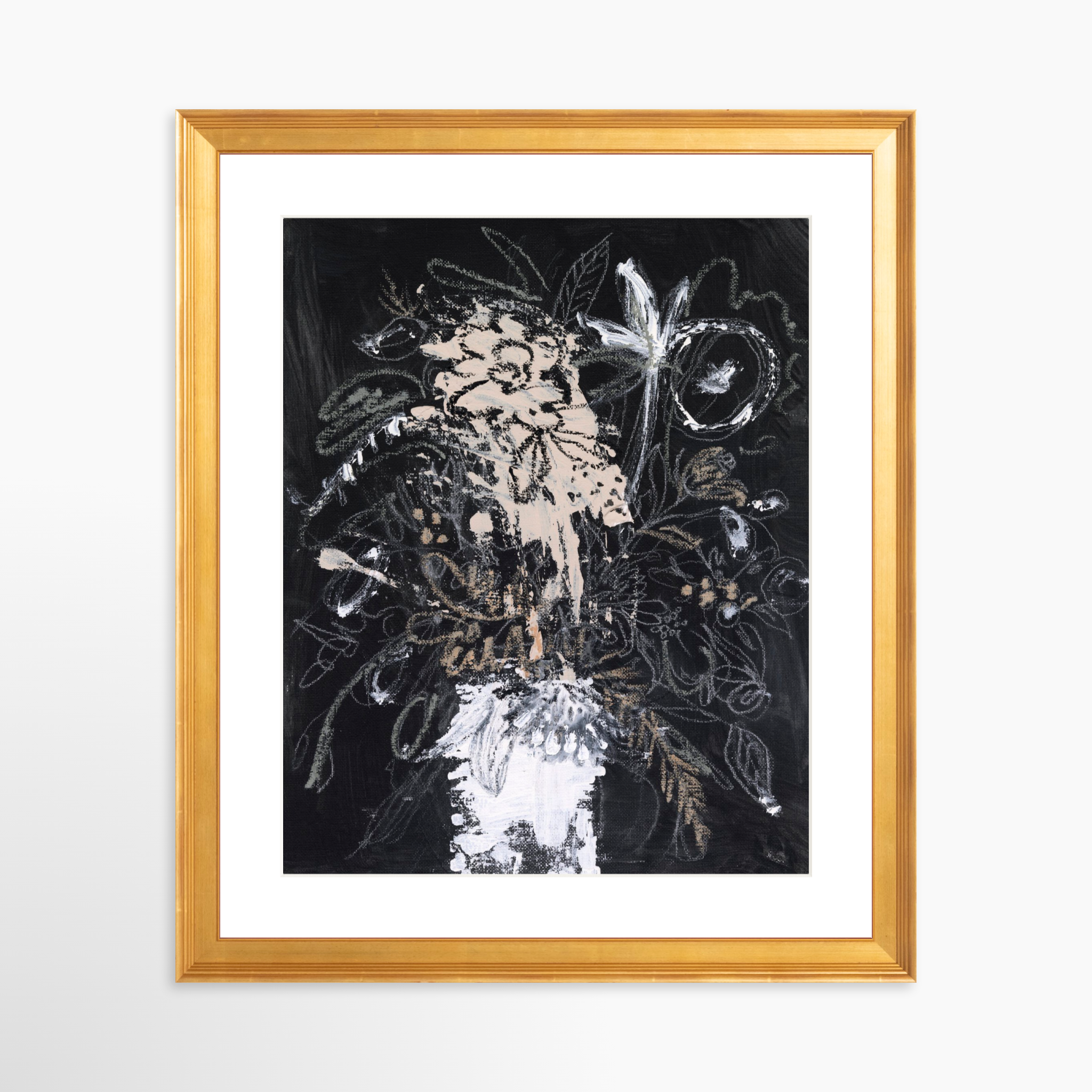 24x30 / Certificate Gold Frame + White Mat