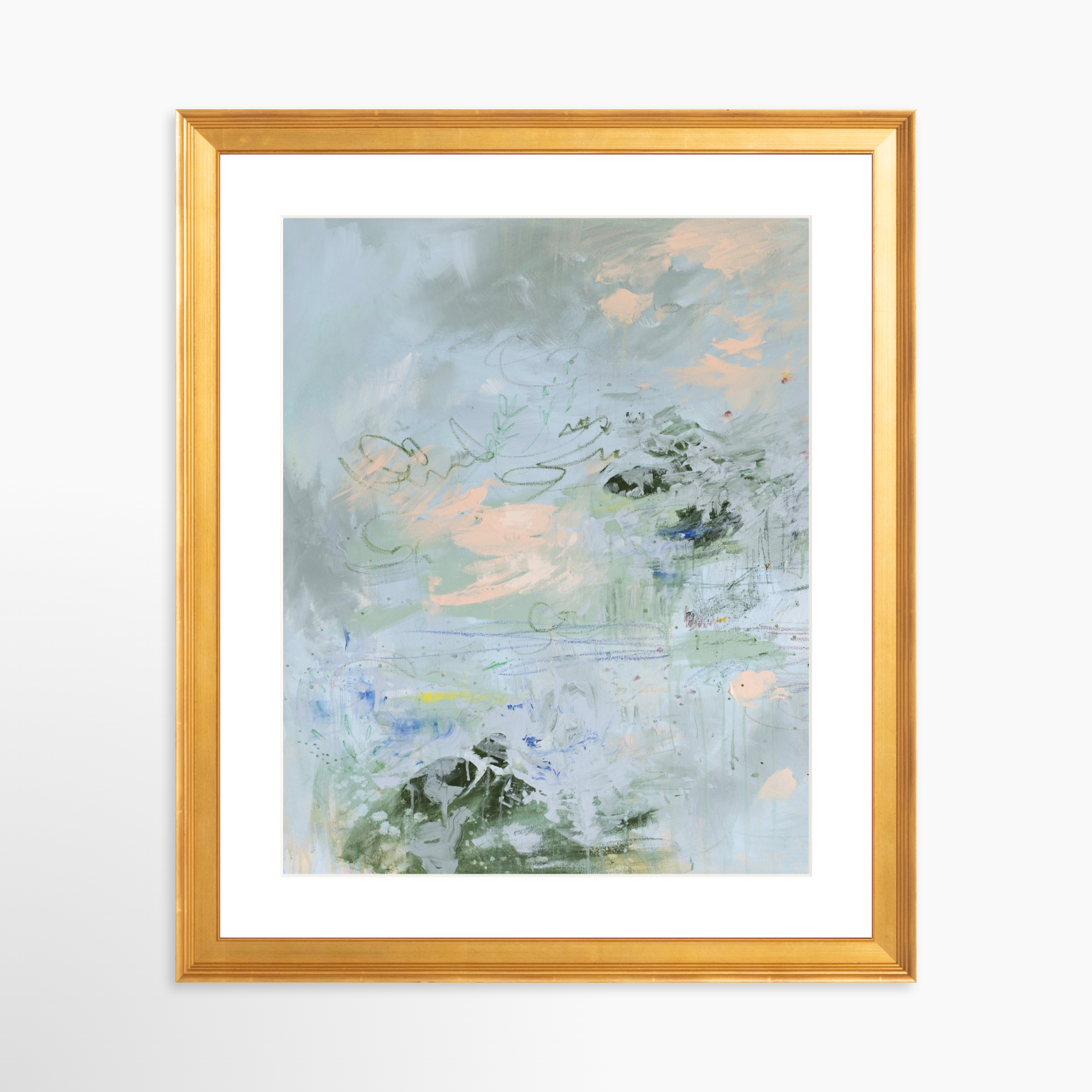 24x30 / Certificate Gold Frame + White Mat