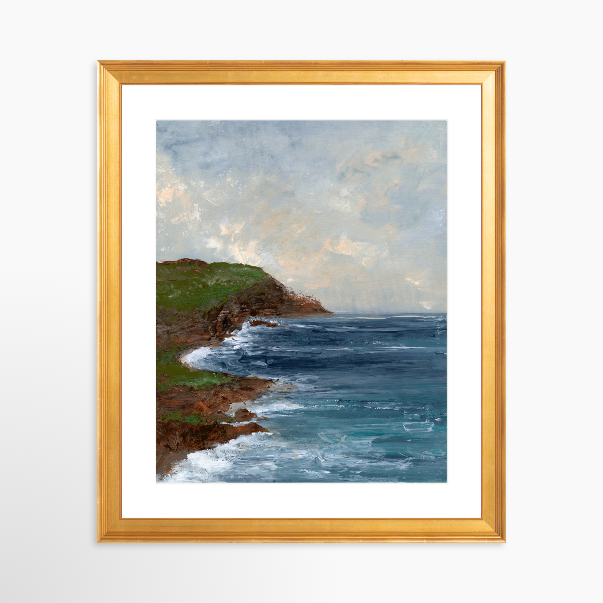 24x30 / Certificate Gold Frame + White Mat