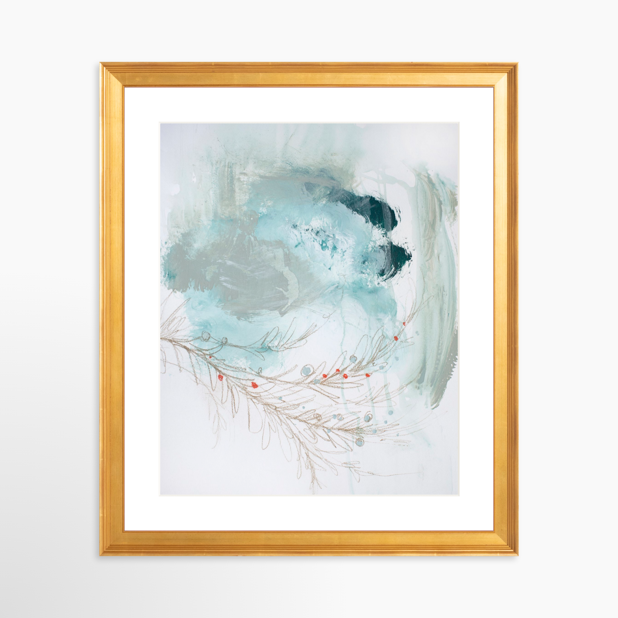 24x30 / Certificate Gold Frame + White Mat