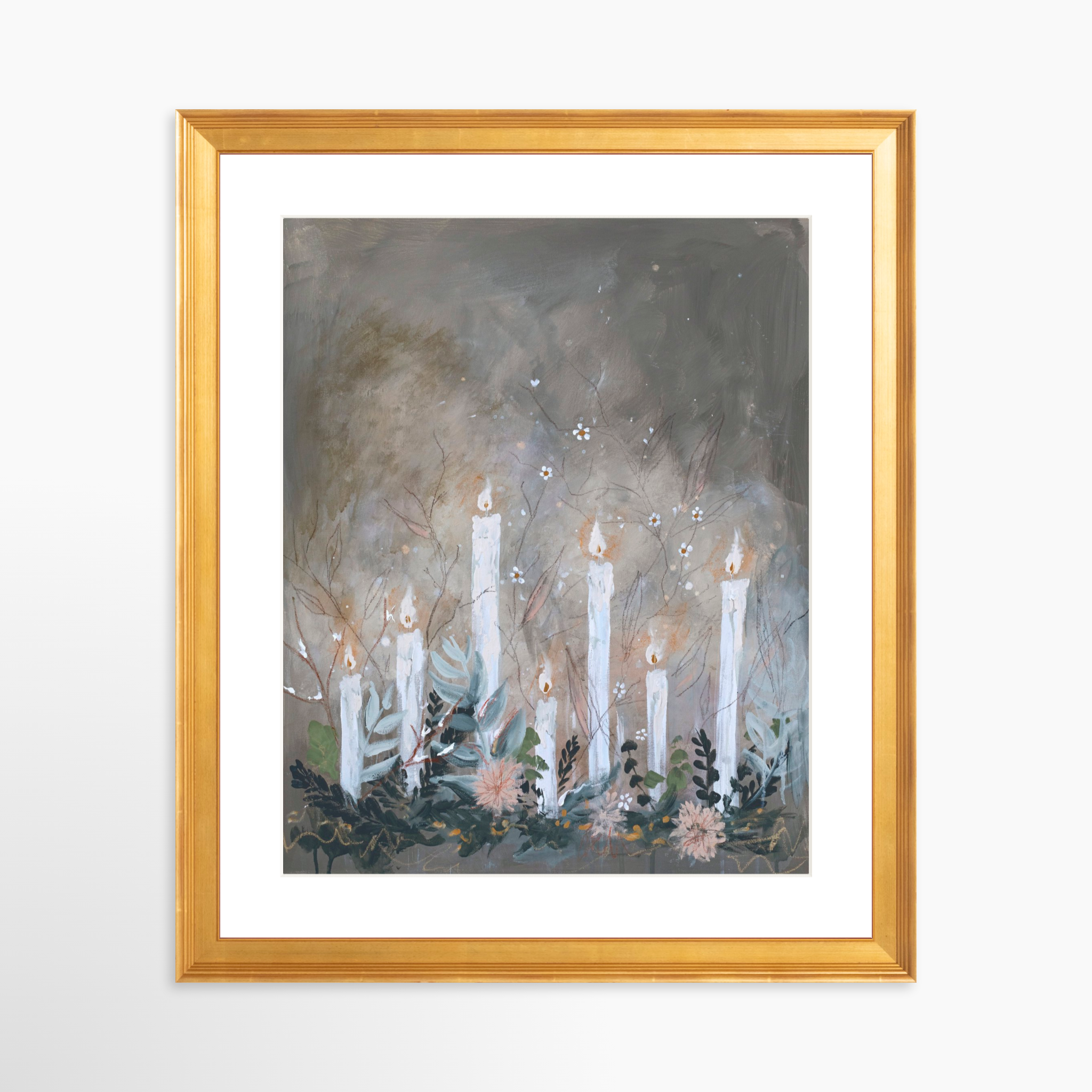 24x30 / Certificate Gold Frame + White Mat