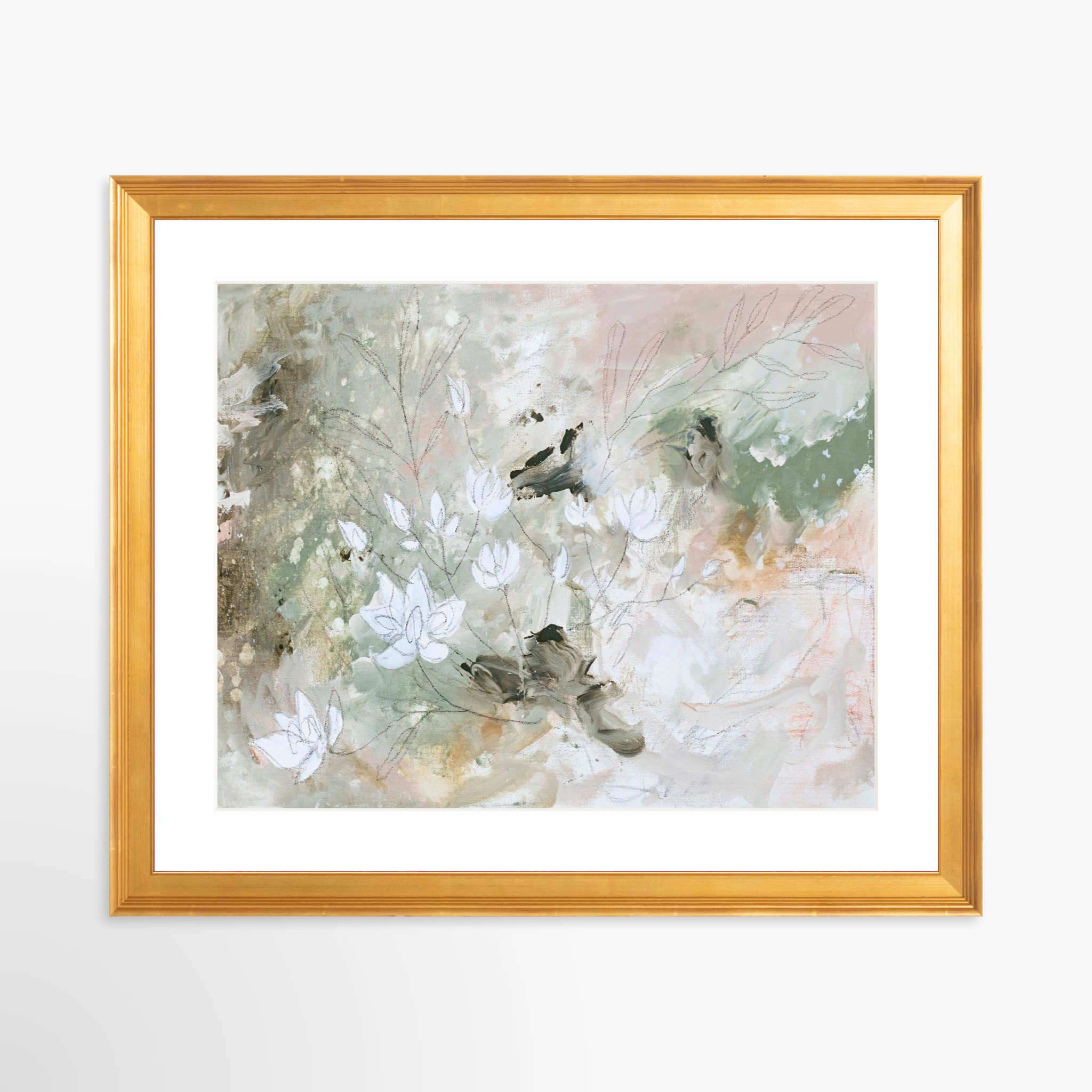 30x24 / Certificate Gold Frame + White Mat