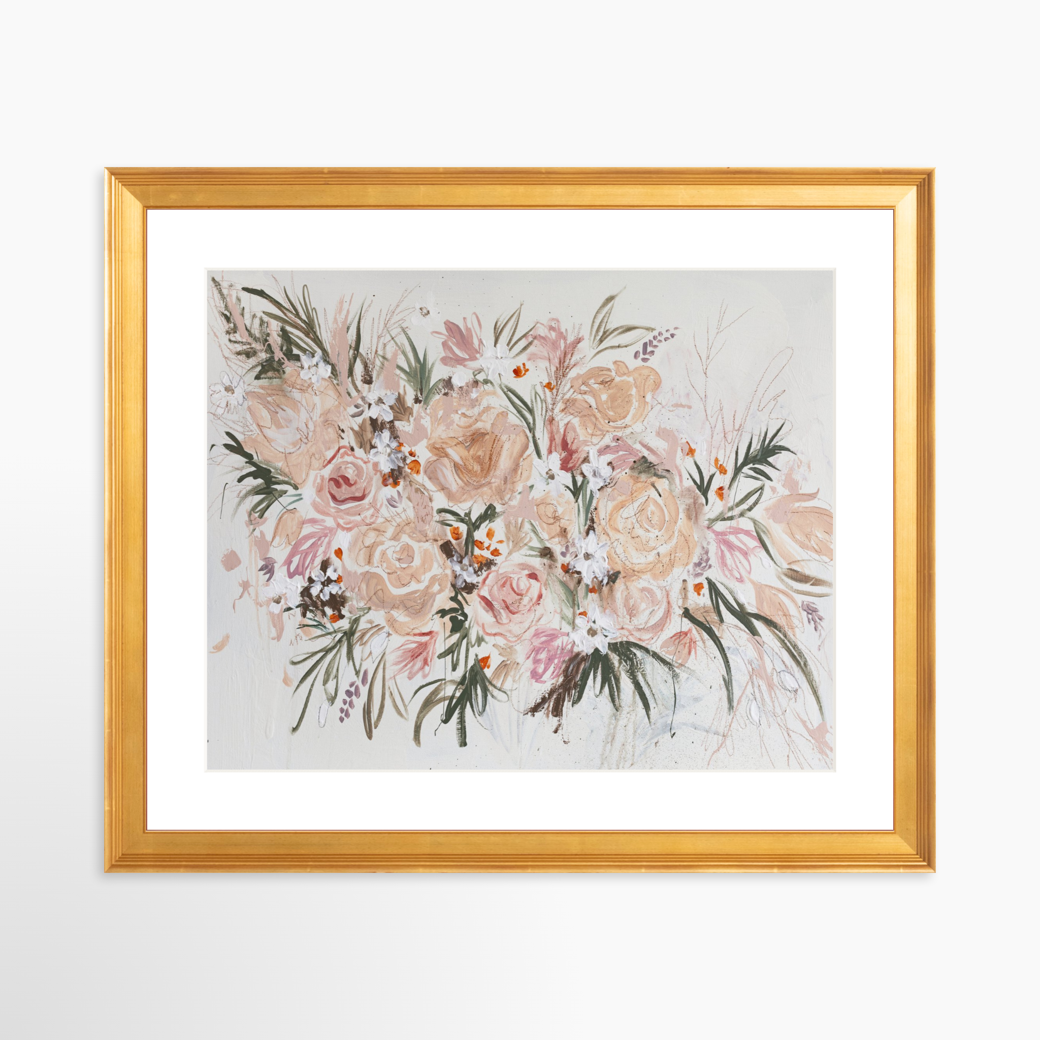 30x24 / Certificate Gold Frame + White Mat