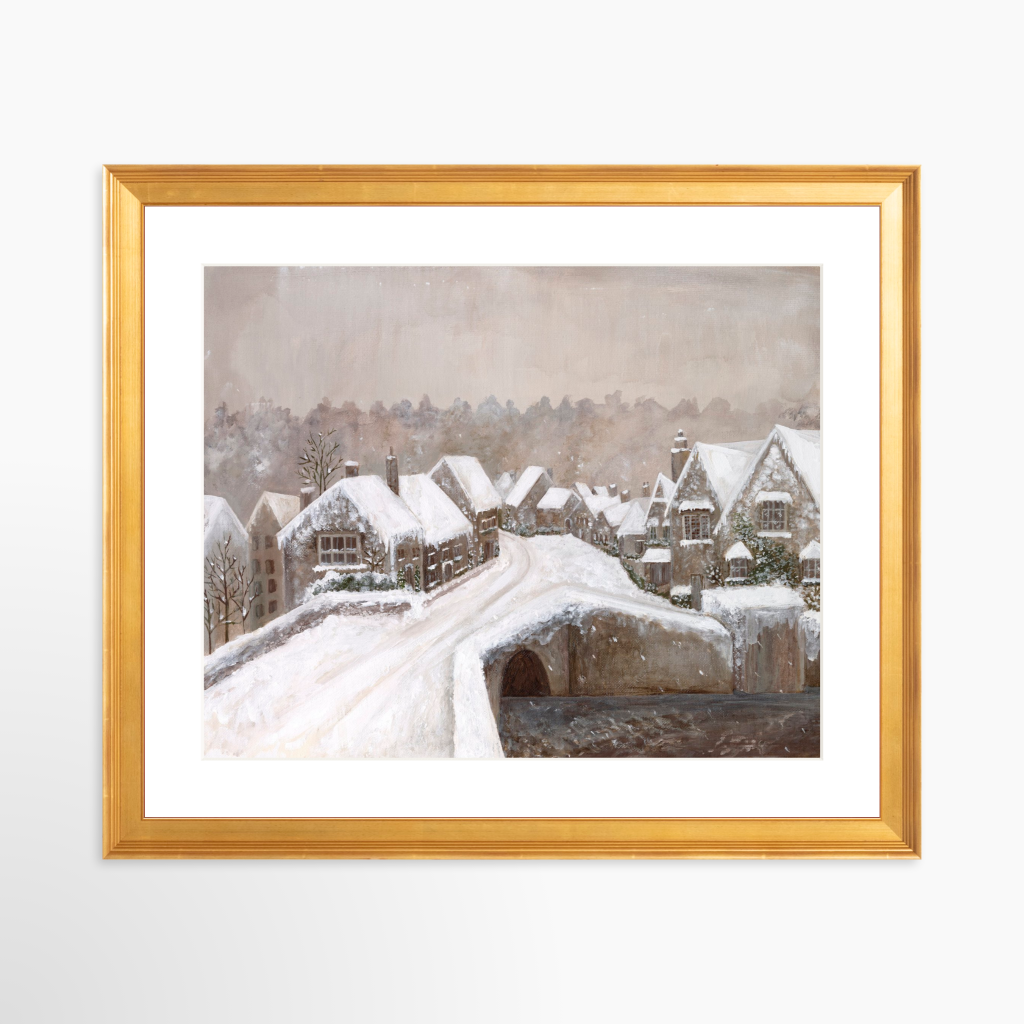 30x24 / Certificate Gold Frame + White Mat