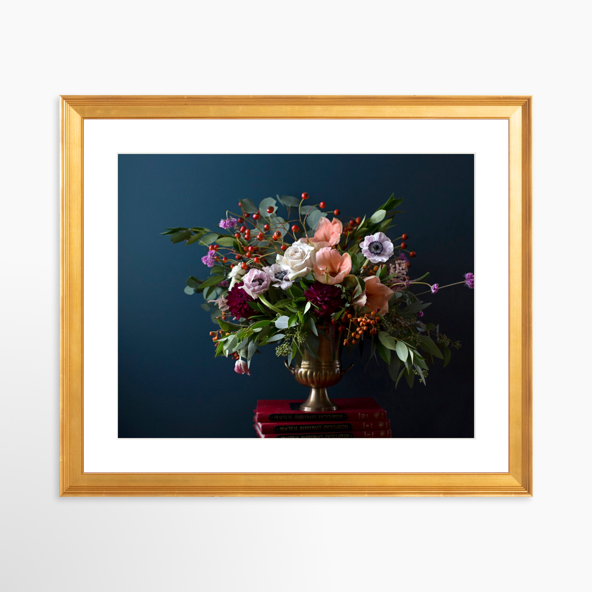 30x24 / Certificate Gold Frame + White Mat