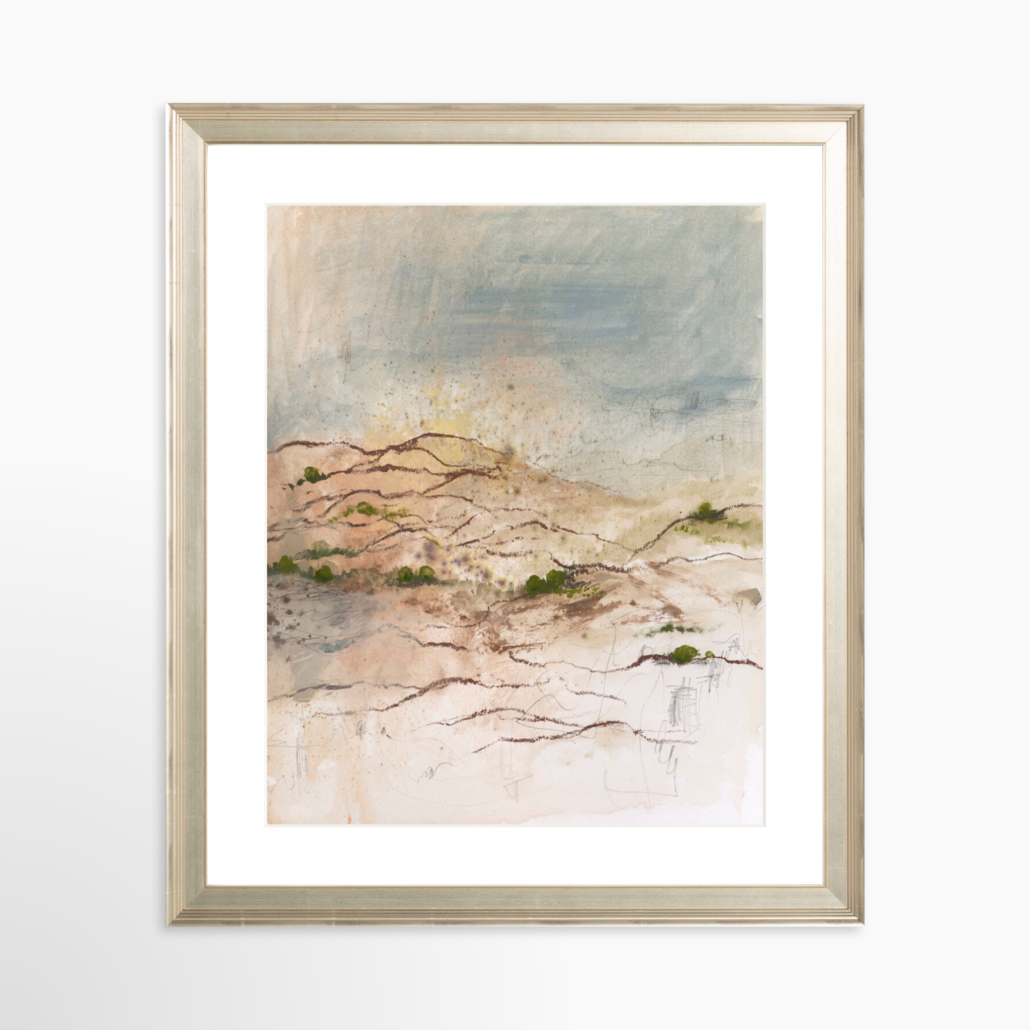 24x30 / Certificate Silver Frame + White Mat