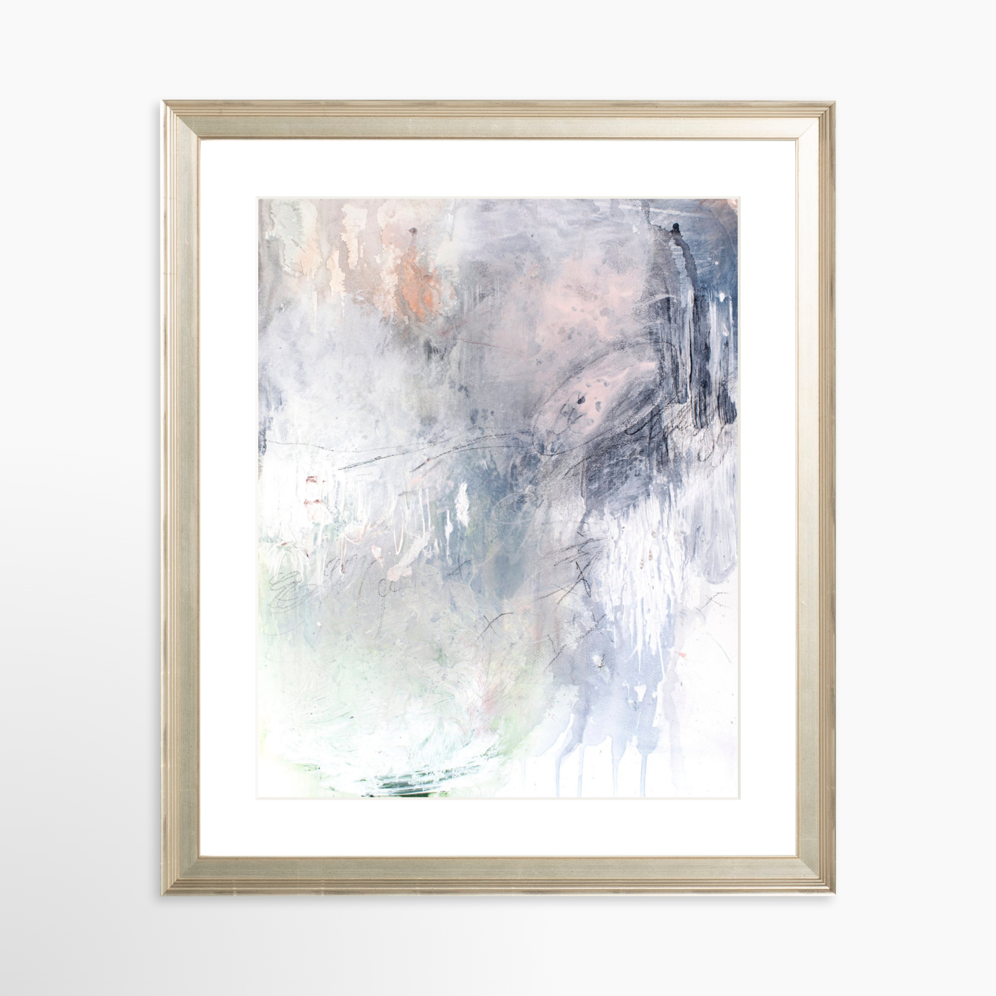 24x30 / Certificate Silver Frame + White Mat