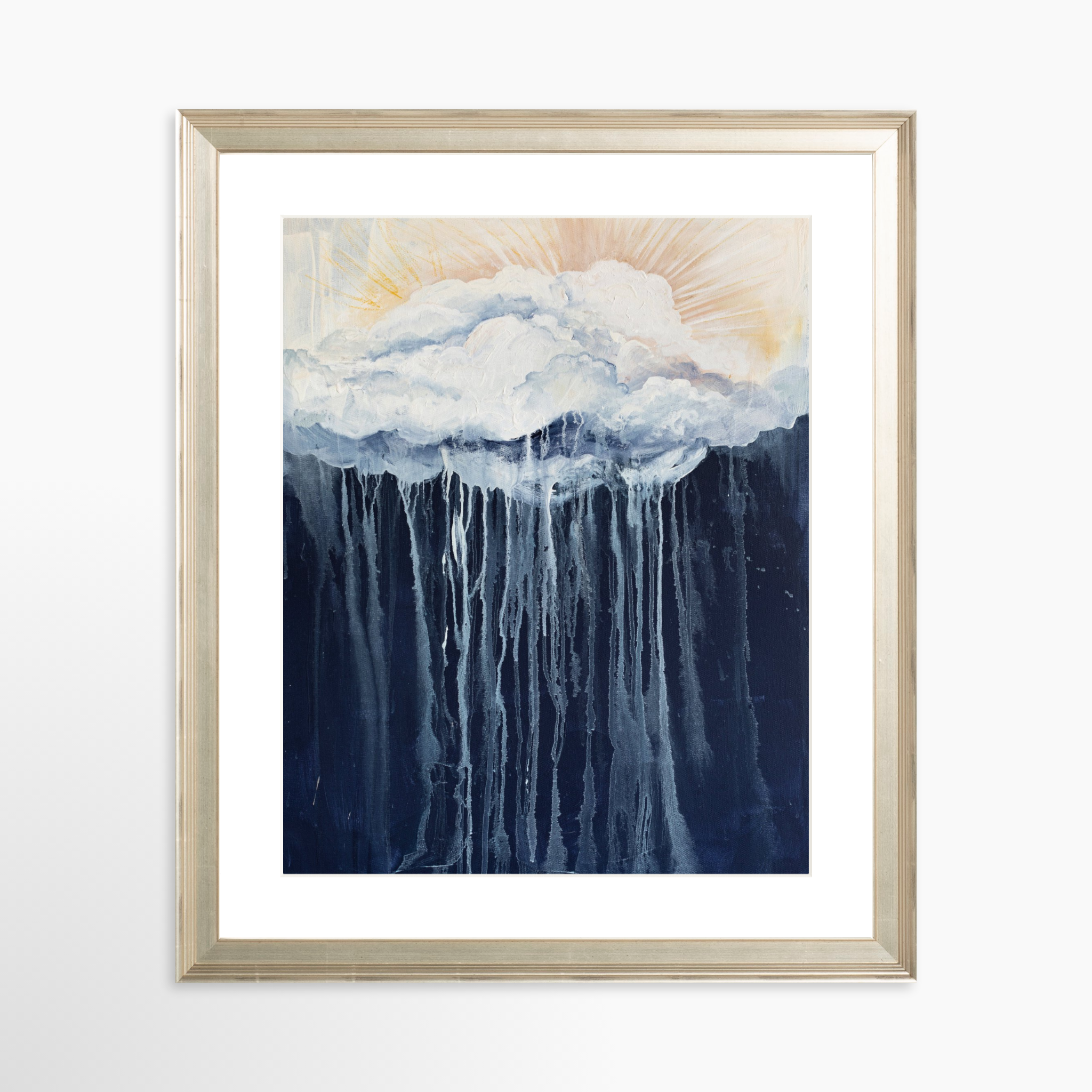 24x30 / Certificate Silver Frame + White Mat