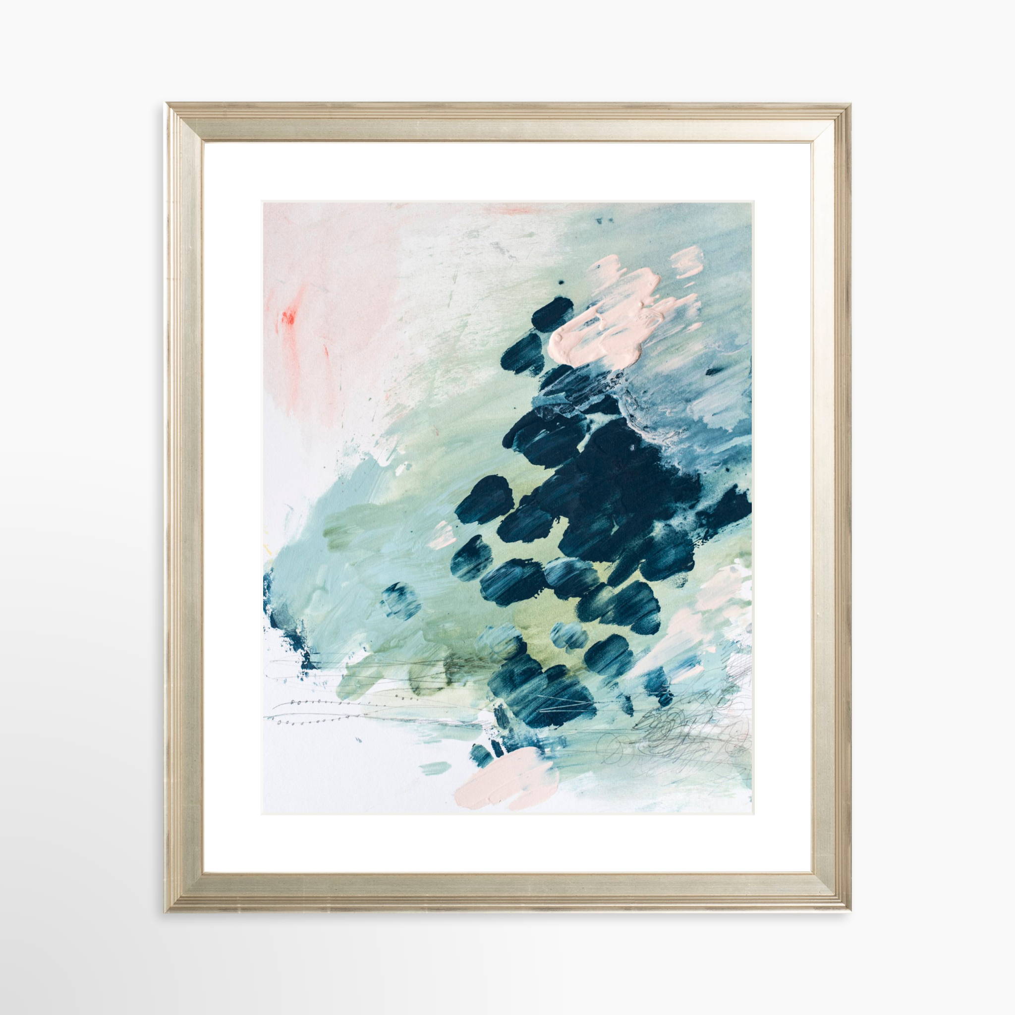 24x30 / Certificate Silver Frame + White Mat