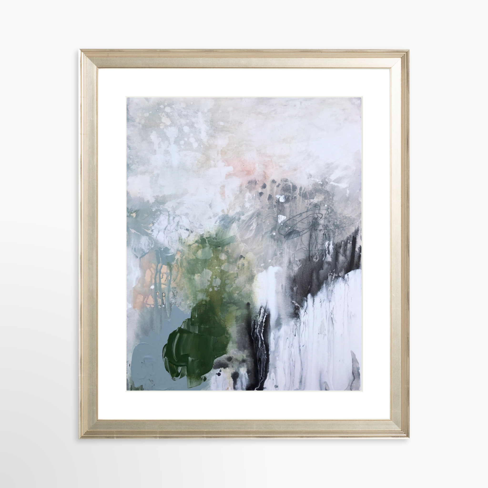 24x30 / Certificate Silver Frame + White Mat