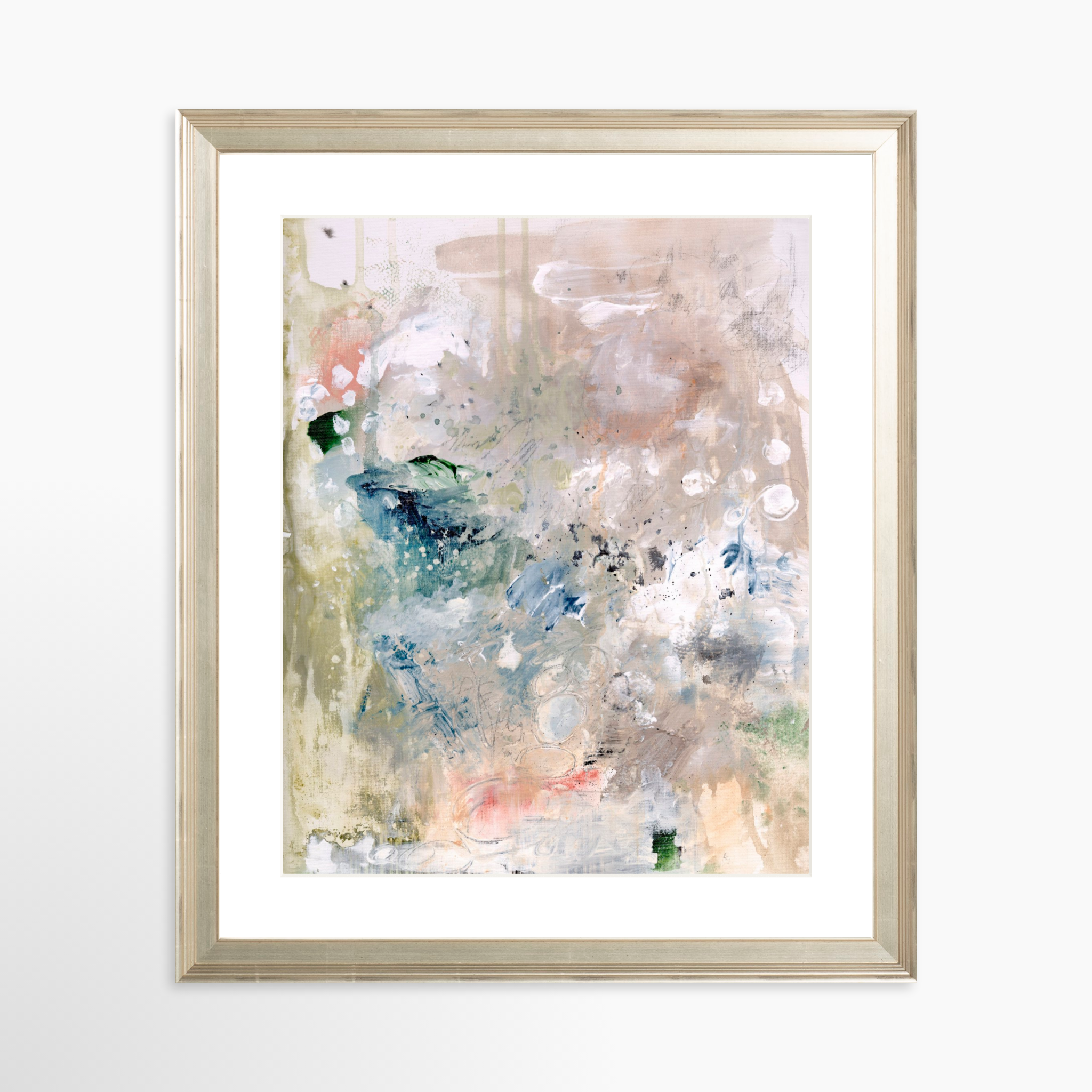 24x30 / Certificate Silver Frame + White Mat