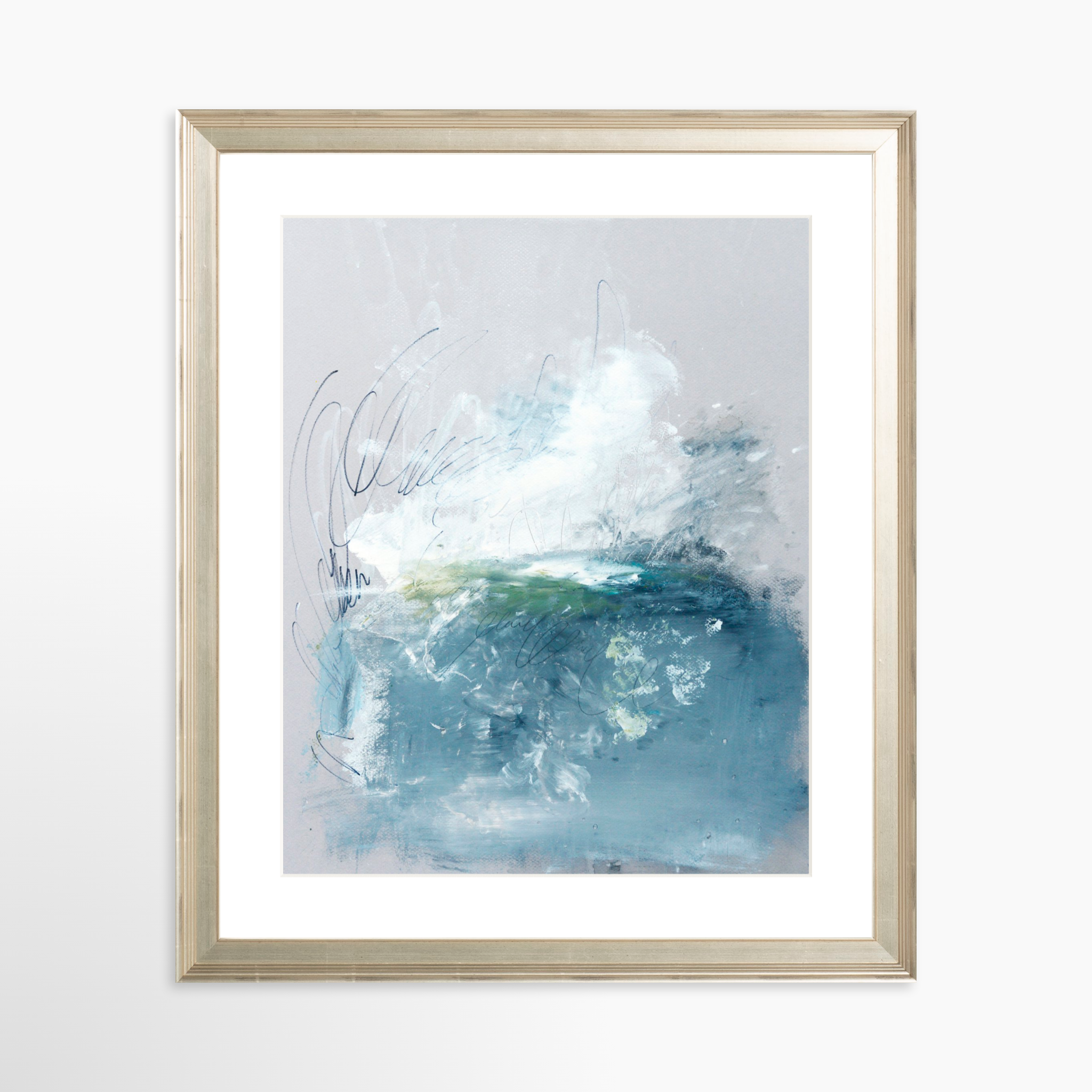 24x30 / Certificate Silver Frame + White Mat