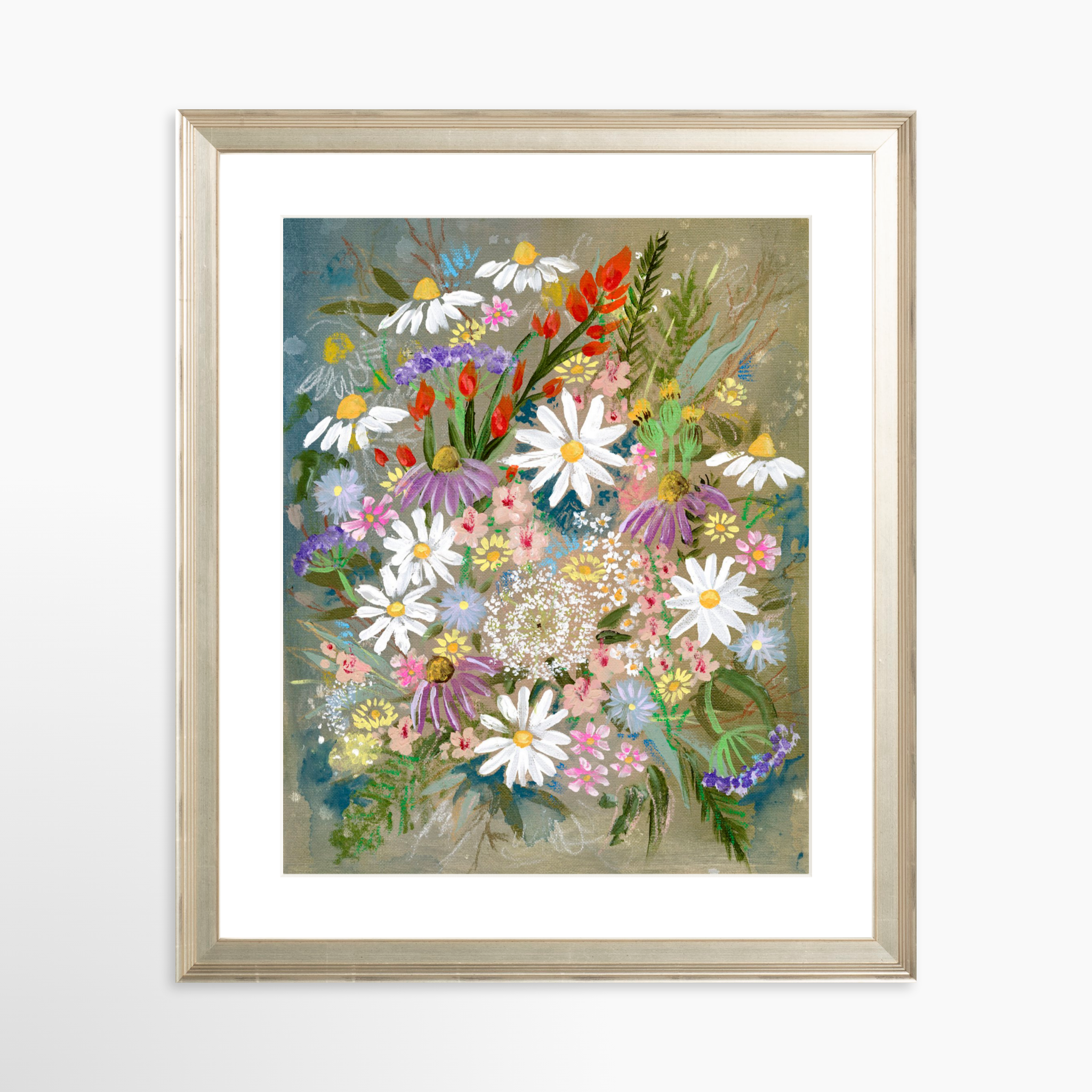 24x30 / Certificate Silver Frame + White Mat