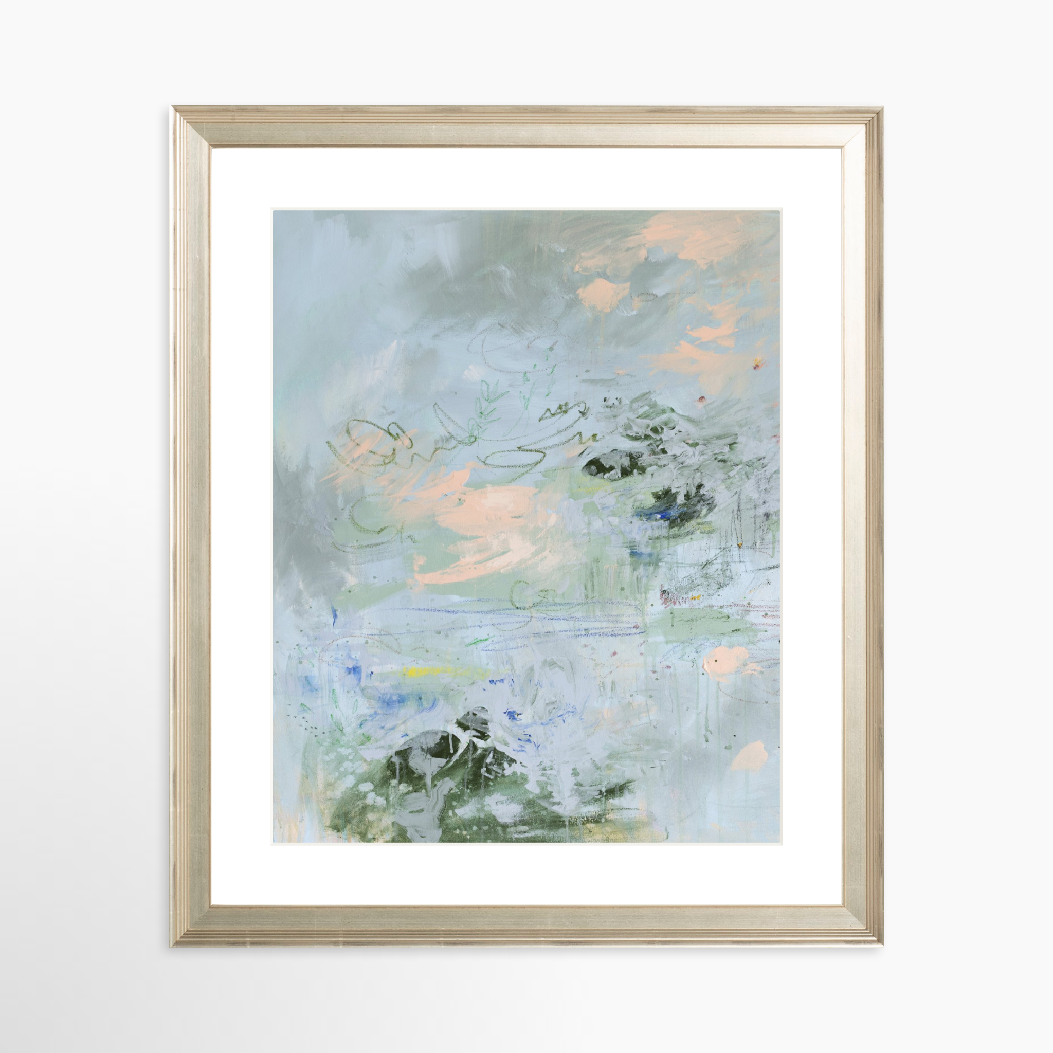 24x30 / Certificate Silver Frame + White Mat