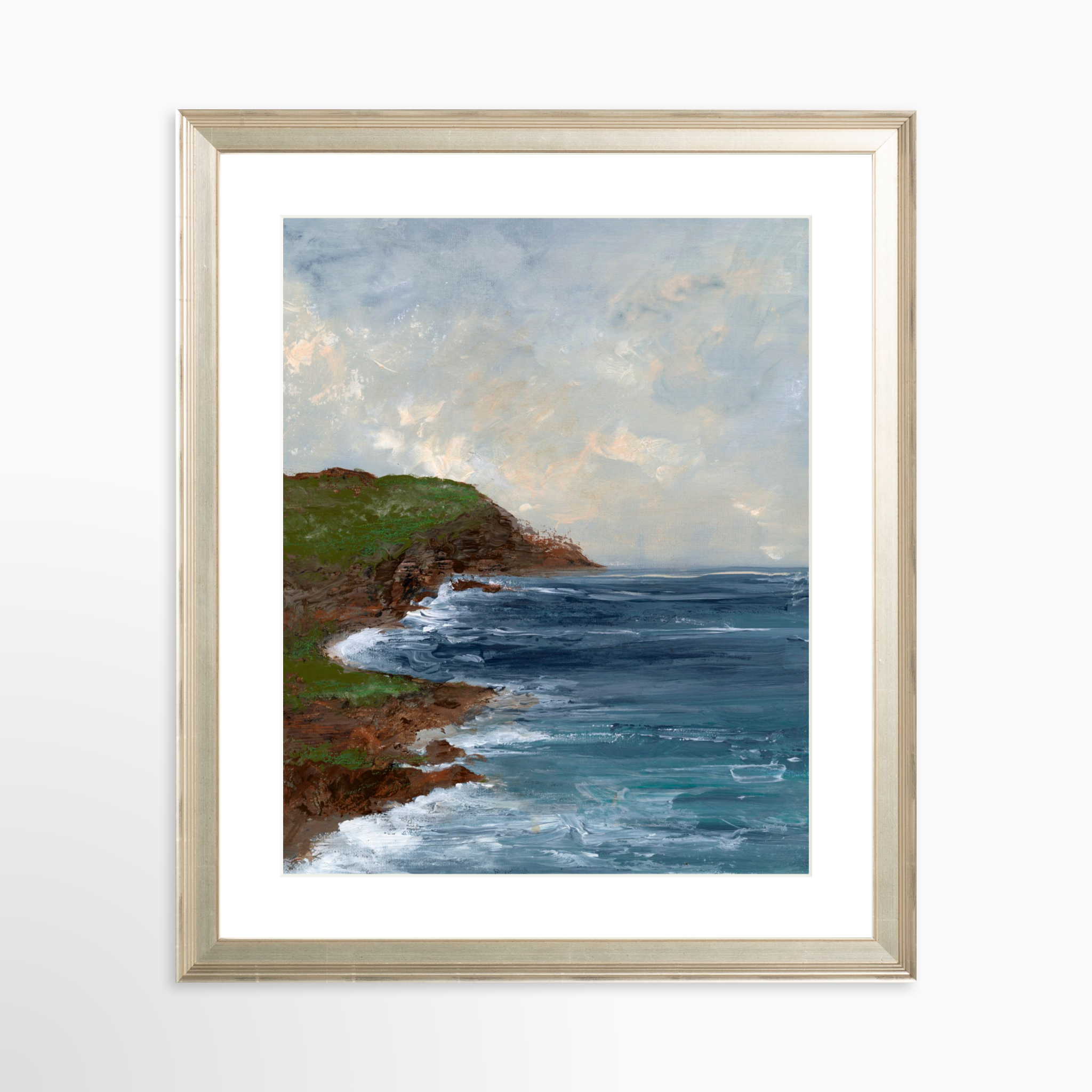 24x30 / Certificate Silver Frame + White Mat