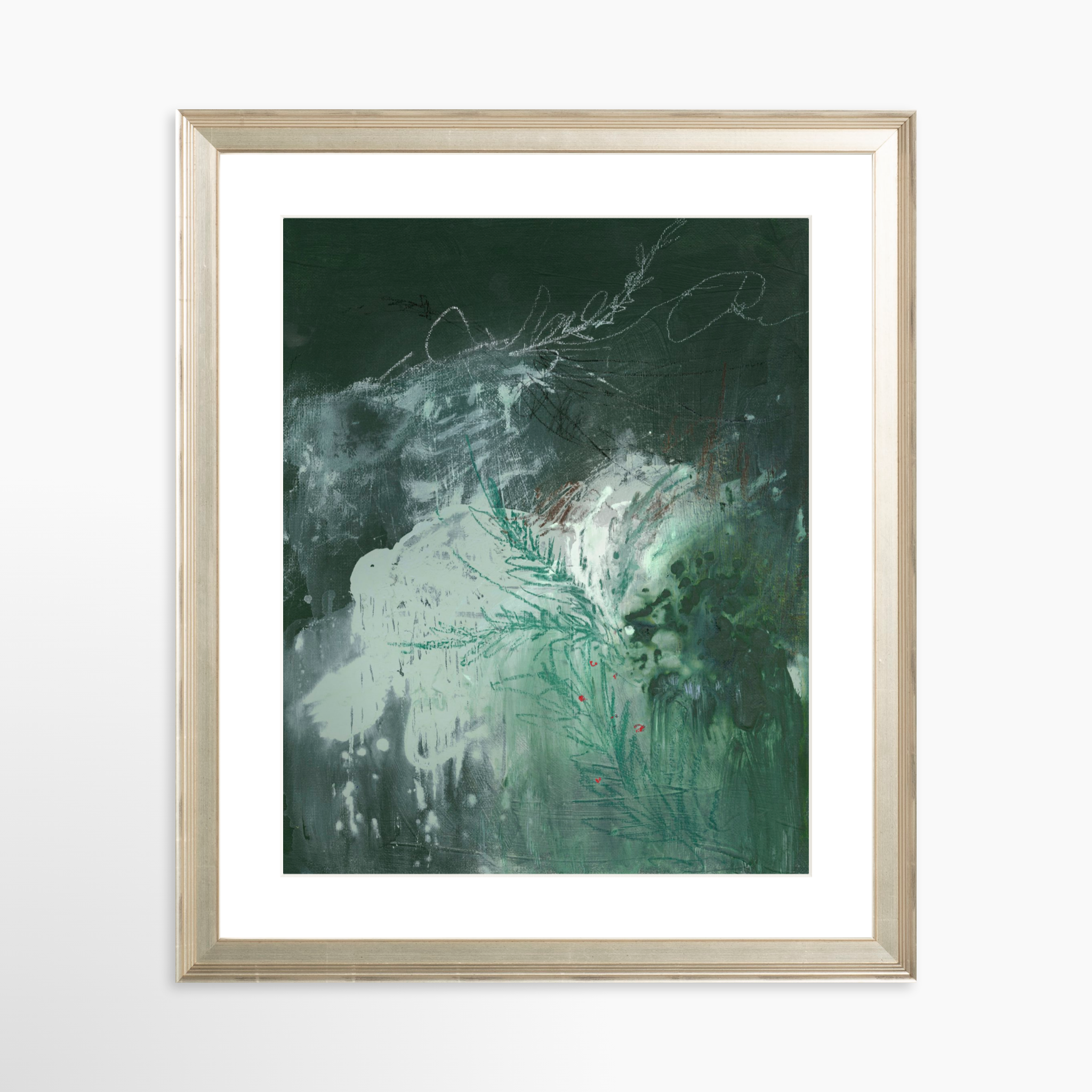 24x30 / Certificate Silver Frame + White Mat