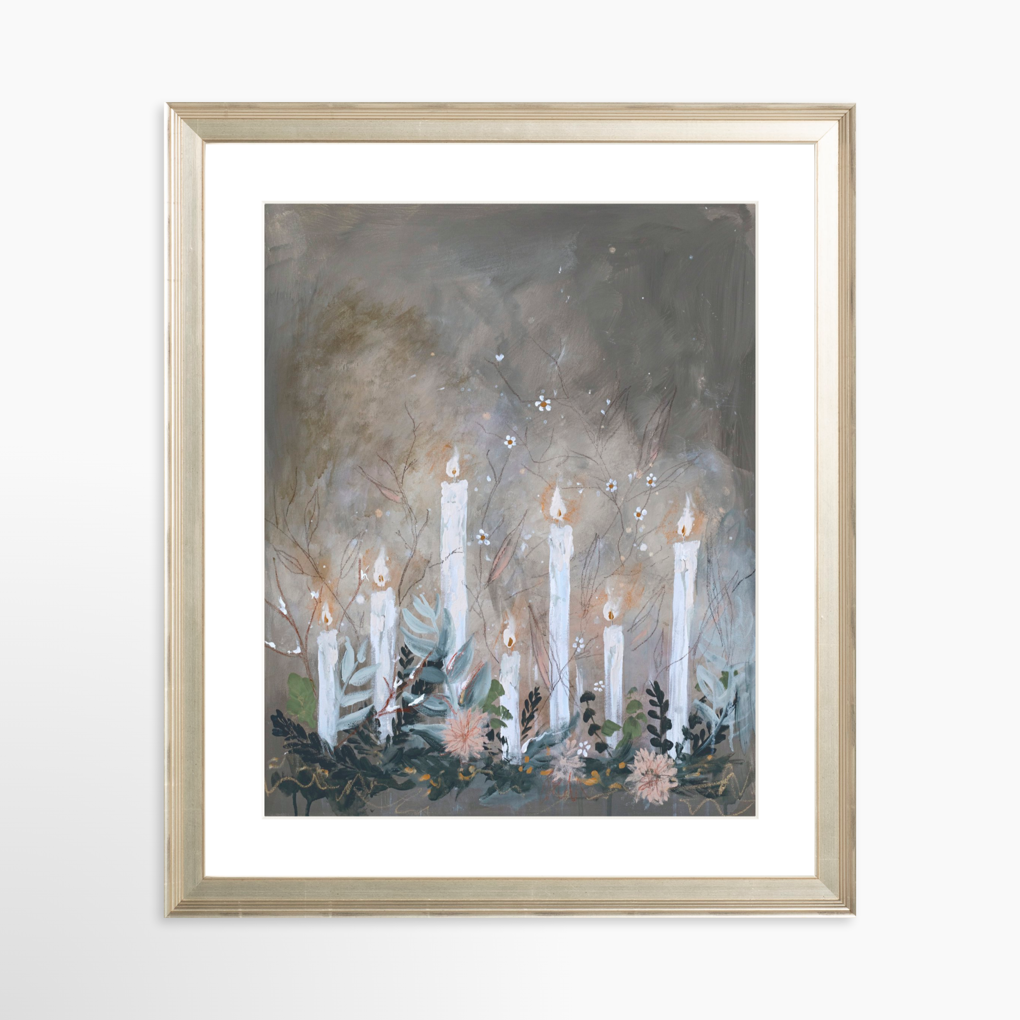 24x30 / Certificate Silver Frame + White Mat