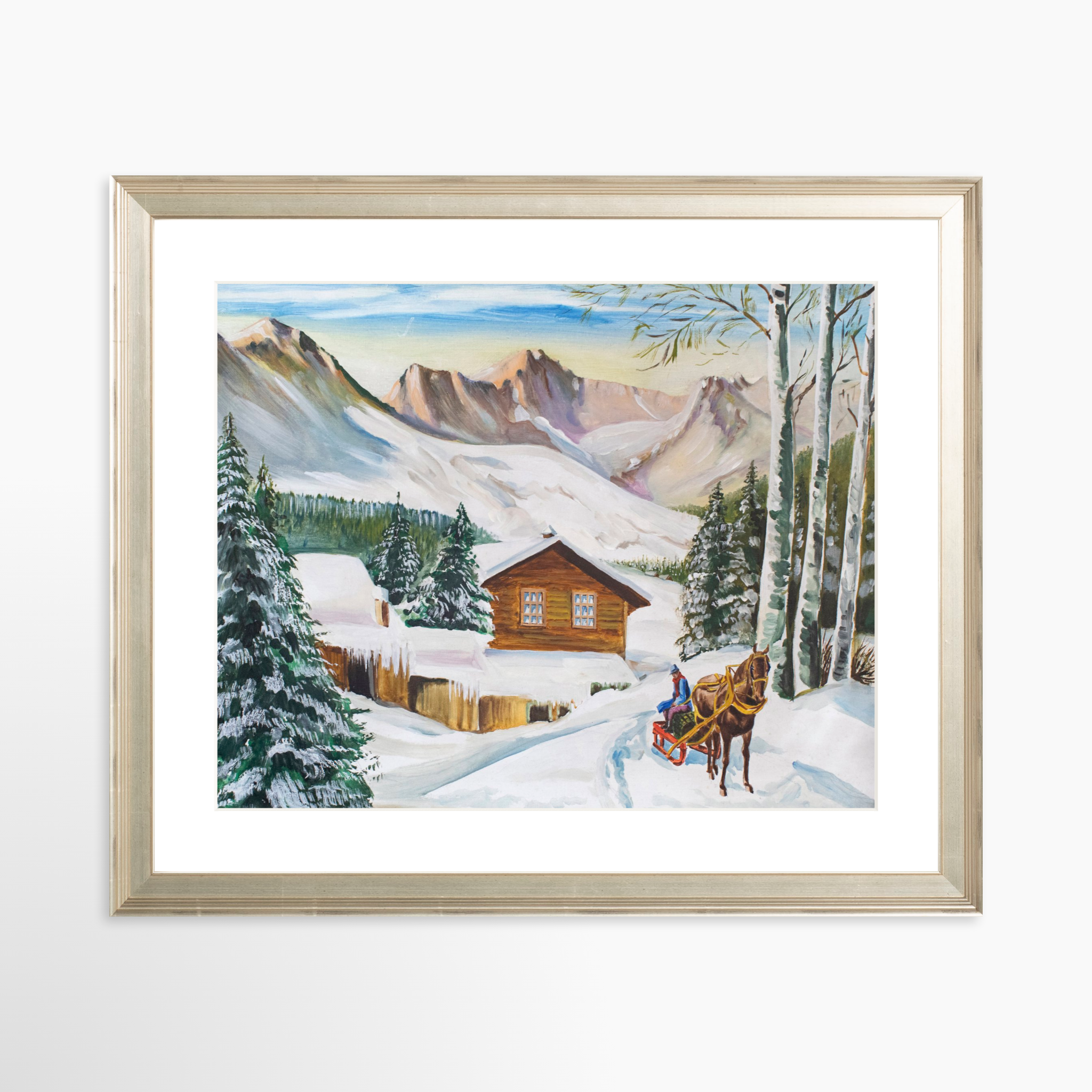 30x24 / Certificate Silver Frame + White Mat