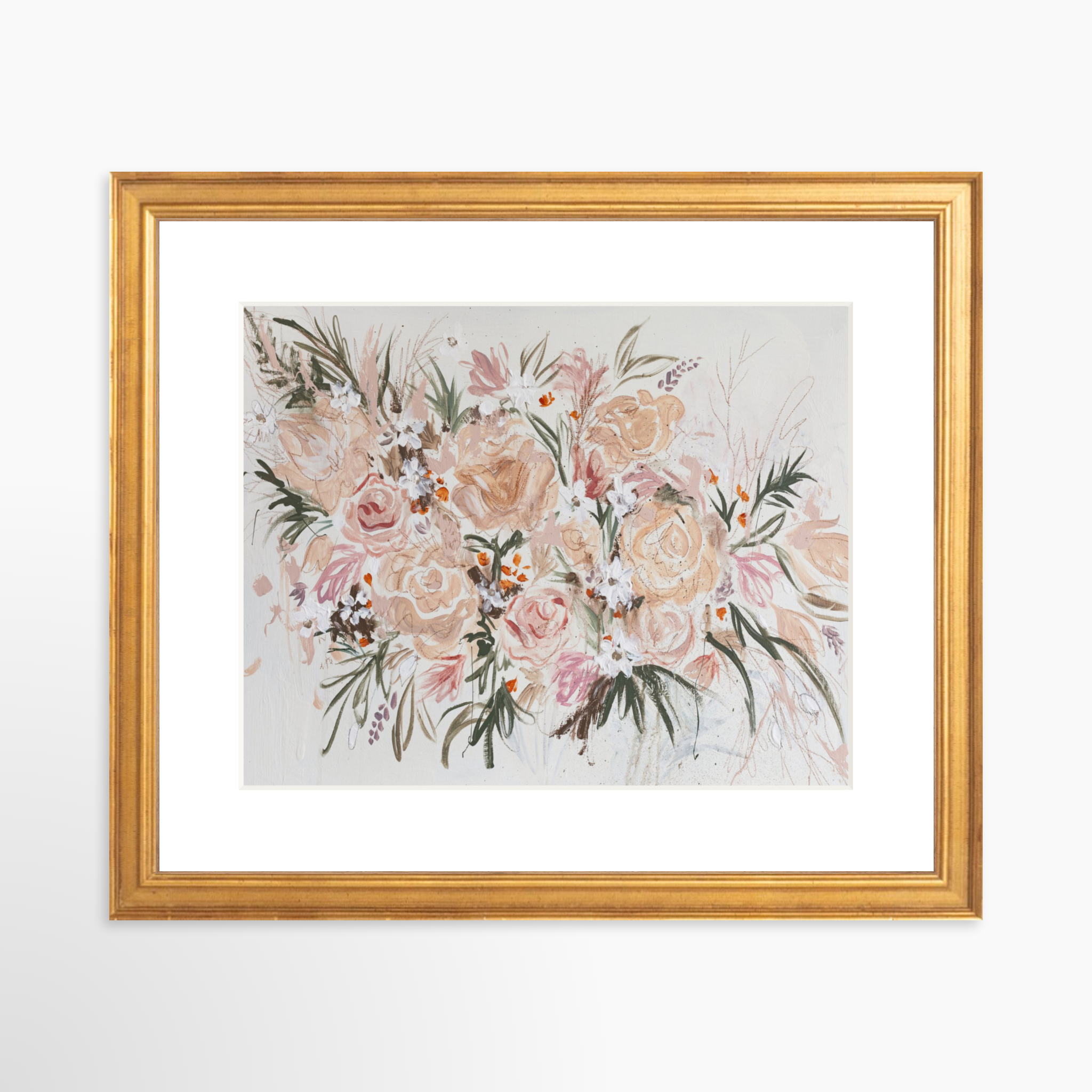 10x8 / Certificate Gold Frame + White Mat