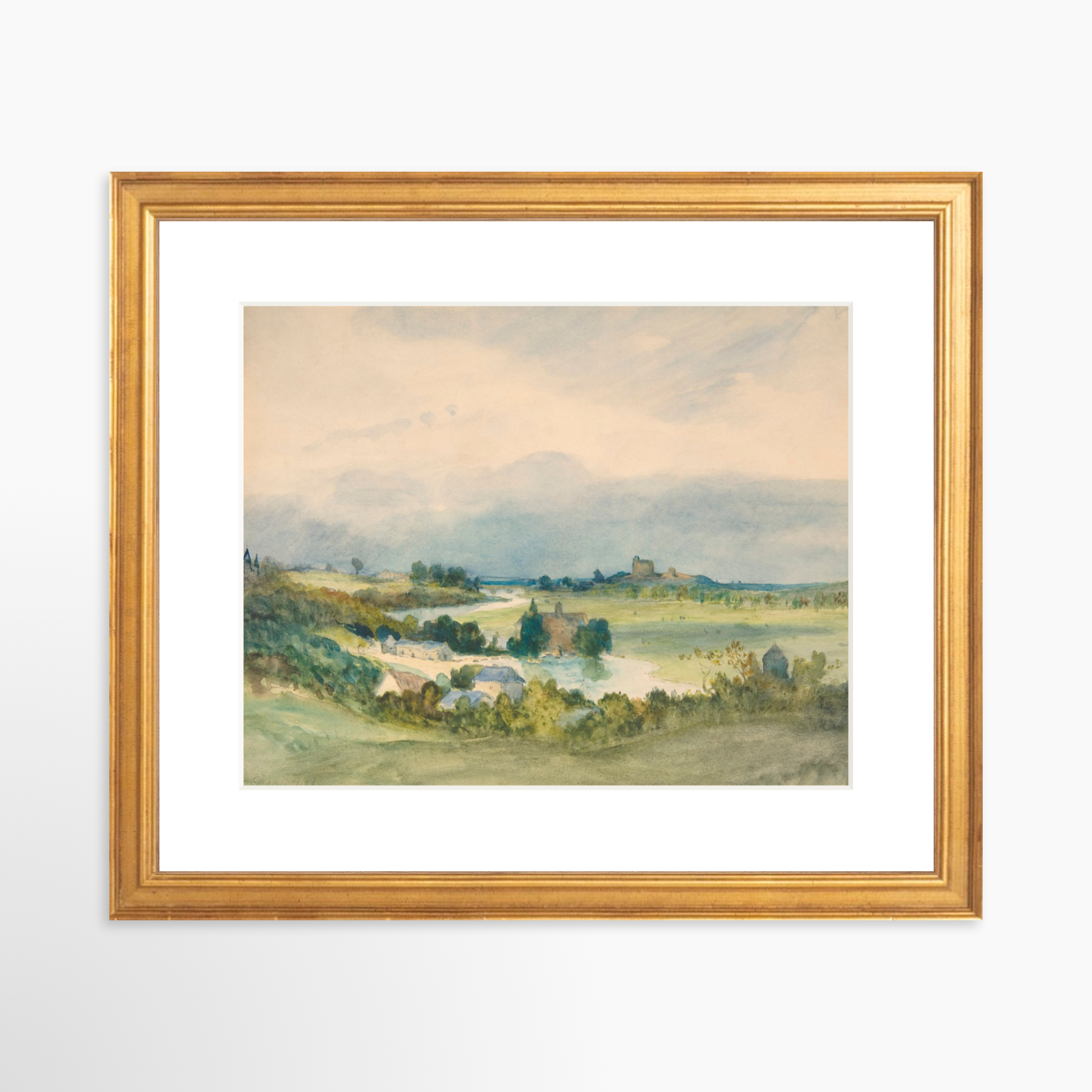 10x8 / Certificate Gold Frame + White Mat