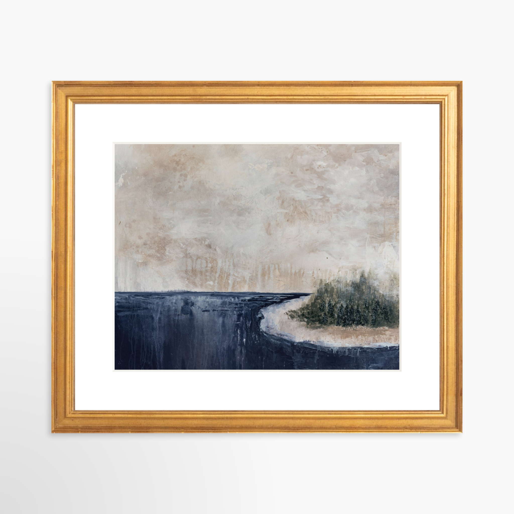 10x8 / Certificate Gold Frame + White Mat