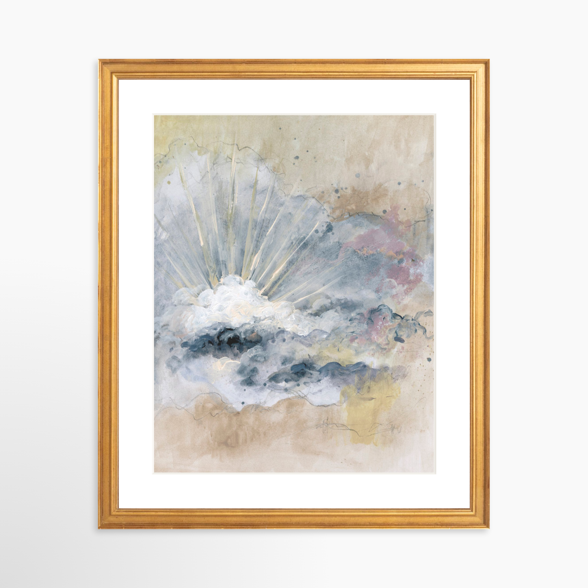 11x14 / Certificate Gold Frame + White Mat