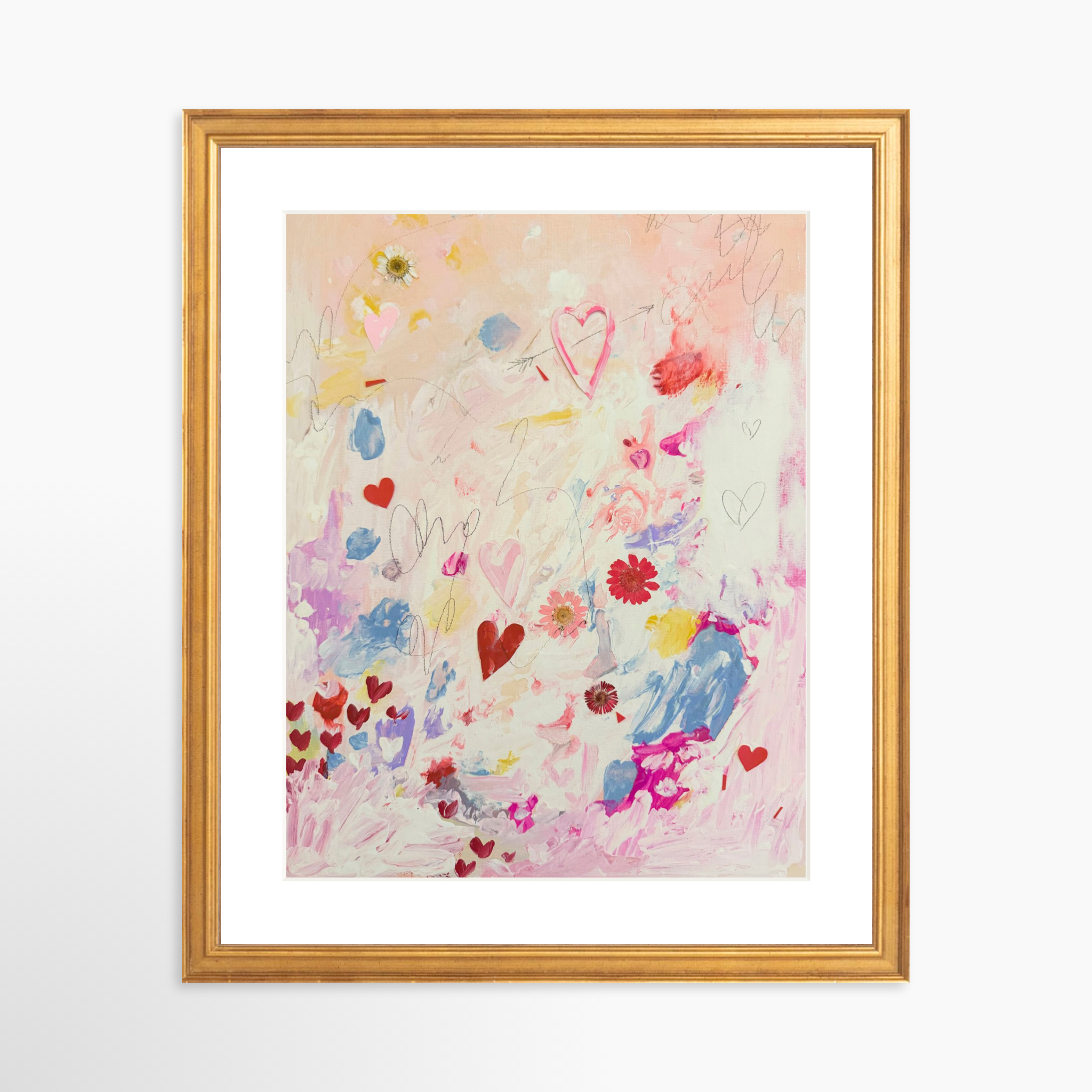 11x14 / Certificate Gold Frame + White Mat