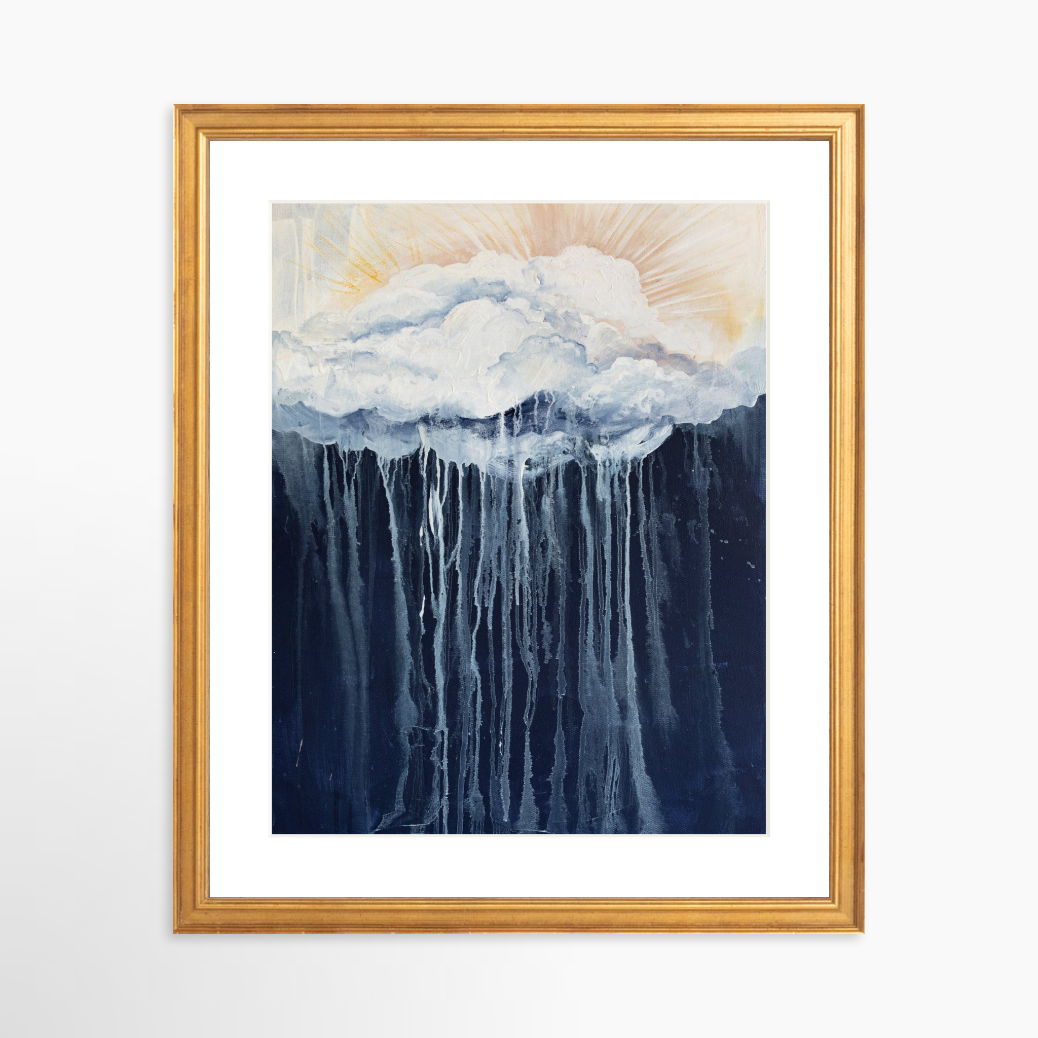 11x14 / Certificate Gold Frame + White Mat