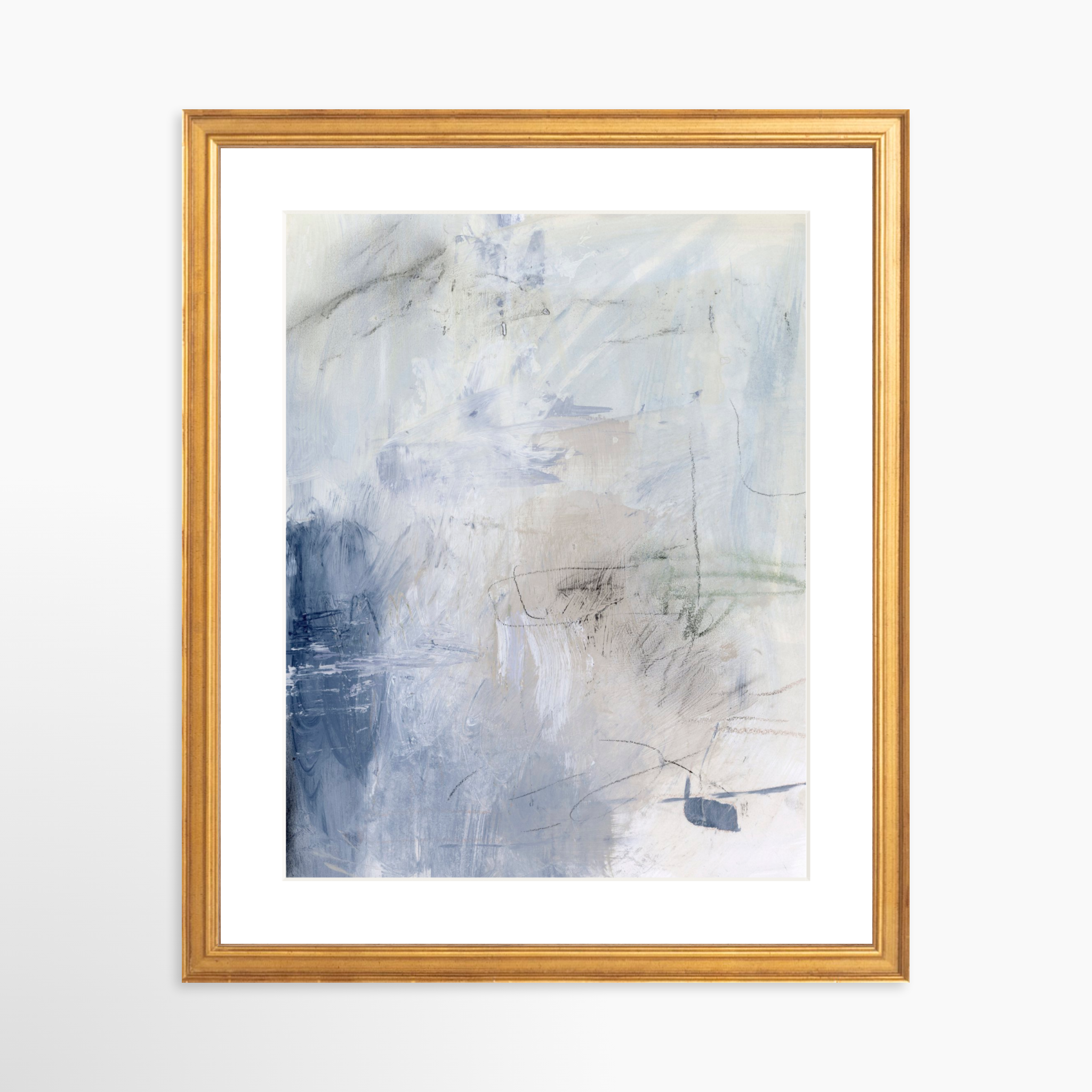 11x14 / Certificate Gold Frame + White Mat