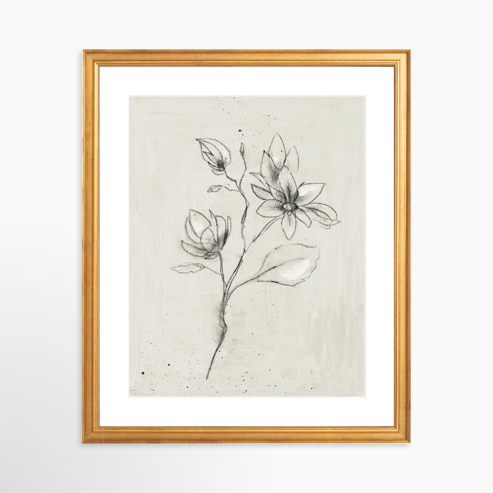 11x14 / Certificate Gold Frame + White Mat