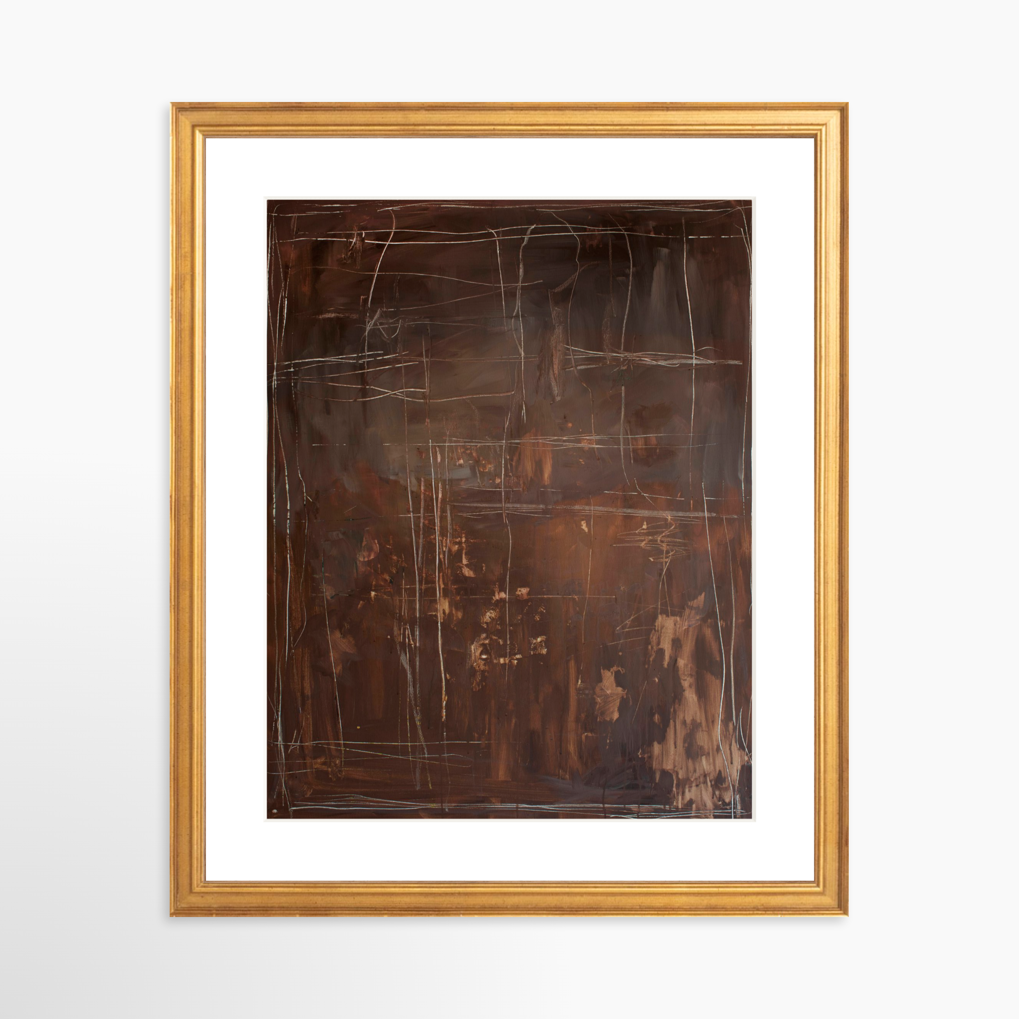 11x14 / Certificate Gold Frame + White Mat