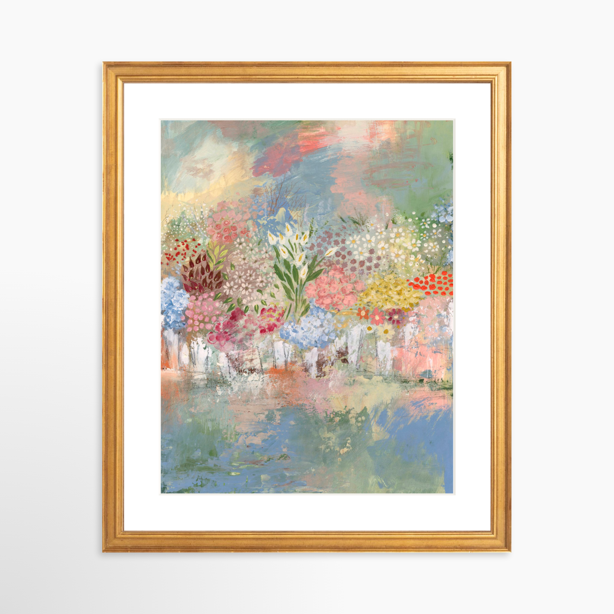 11x14 / Certificate Gold Frame + White Mat