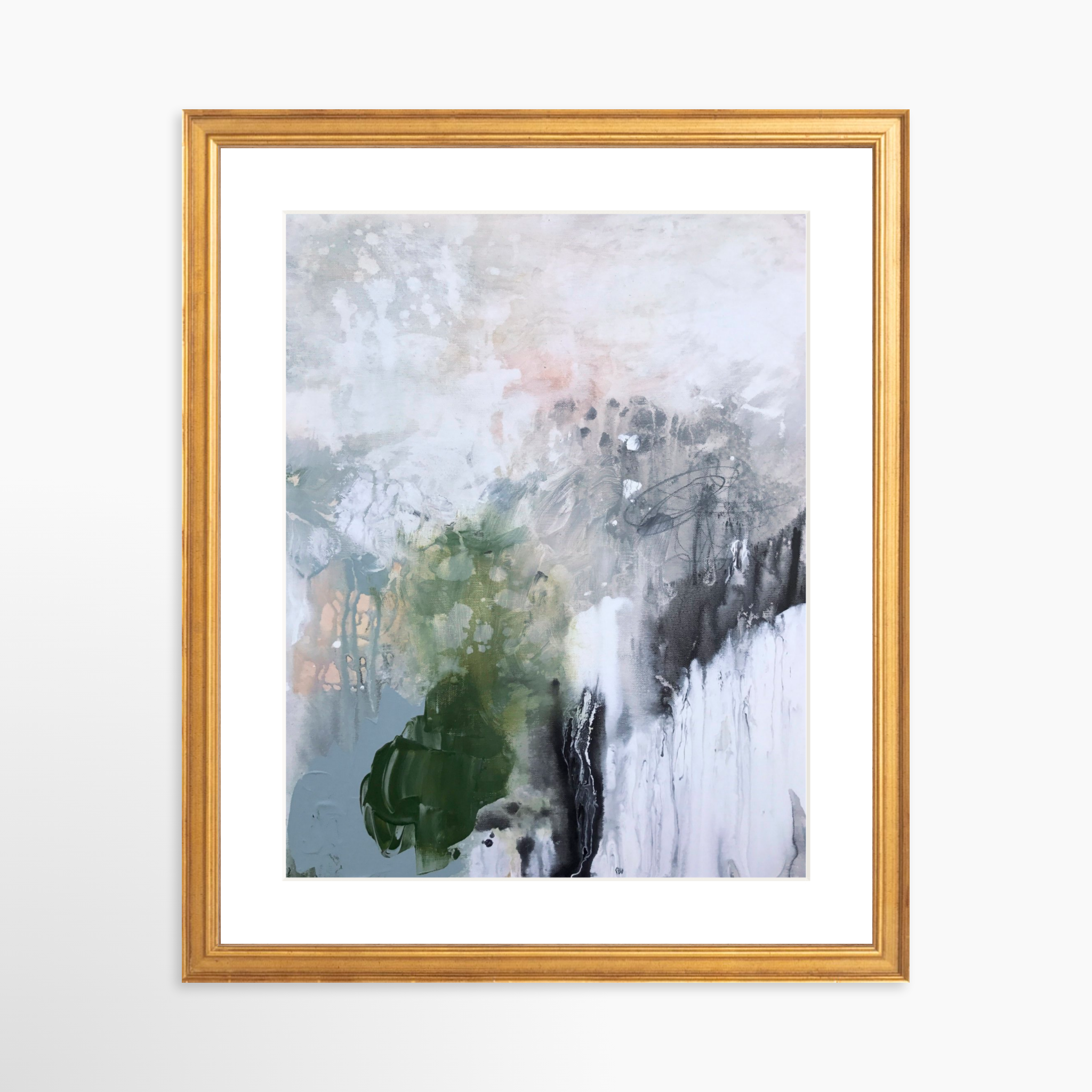 11x14 / Certificate Gold Frame + White Mat