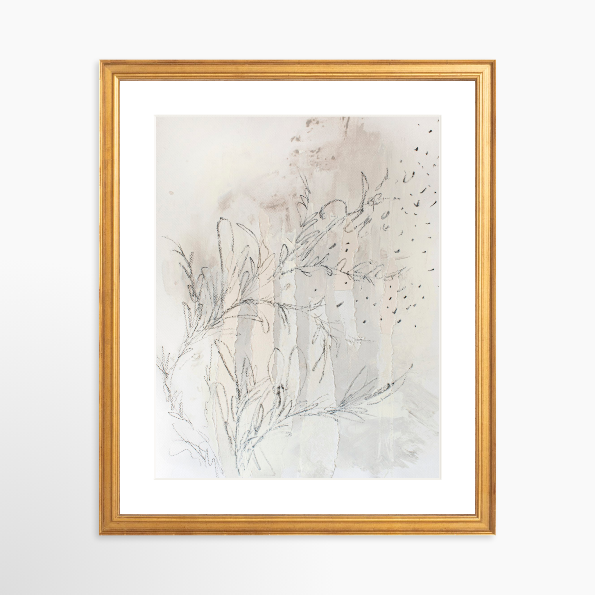 11x14 / Certificate Gold Frame + White Mat