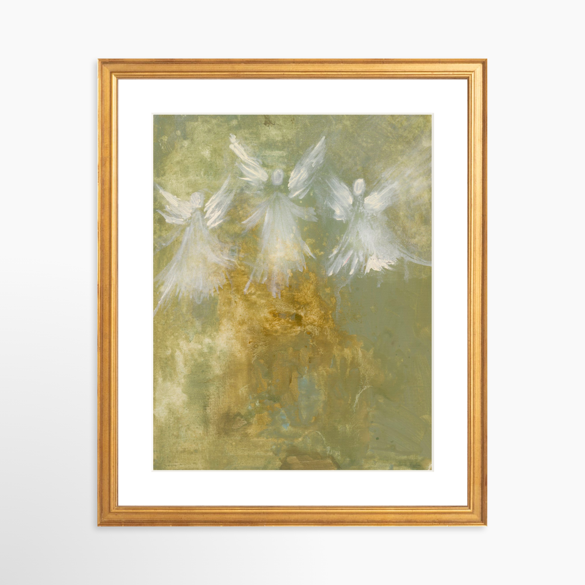 11x14 / Certificate Gold Frame + White Mat