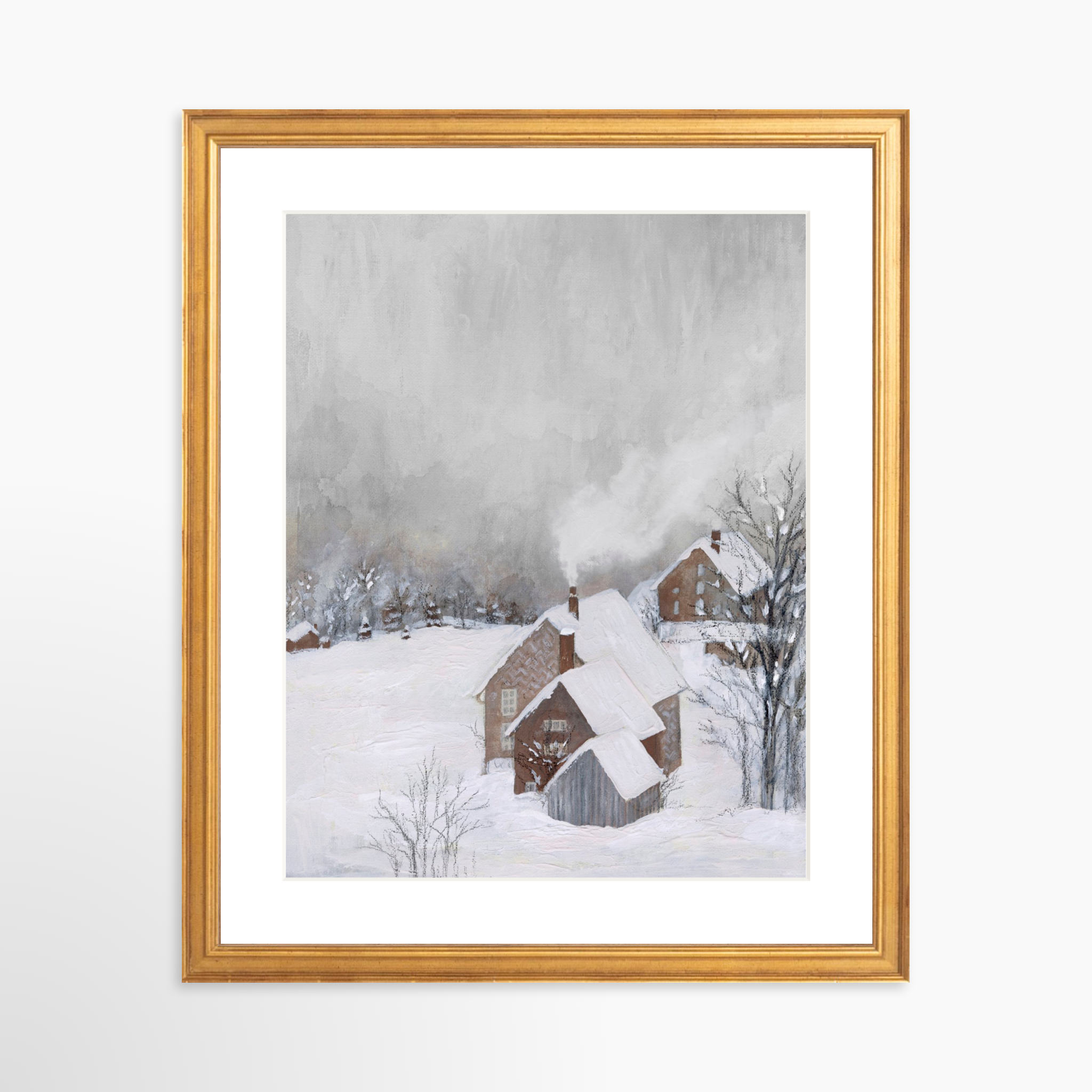 11x14 / Certificate Gold Frame + White Mat