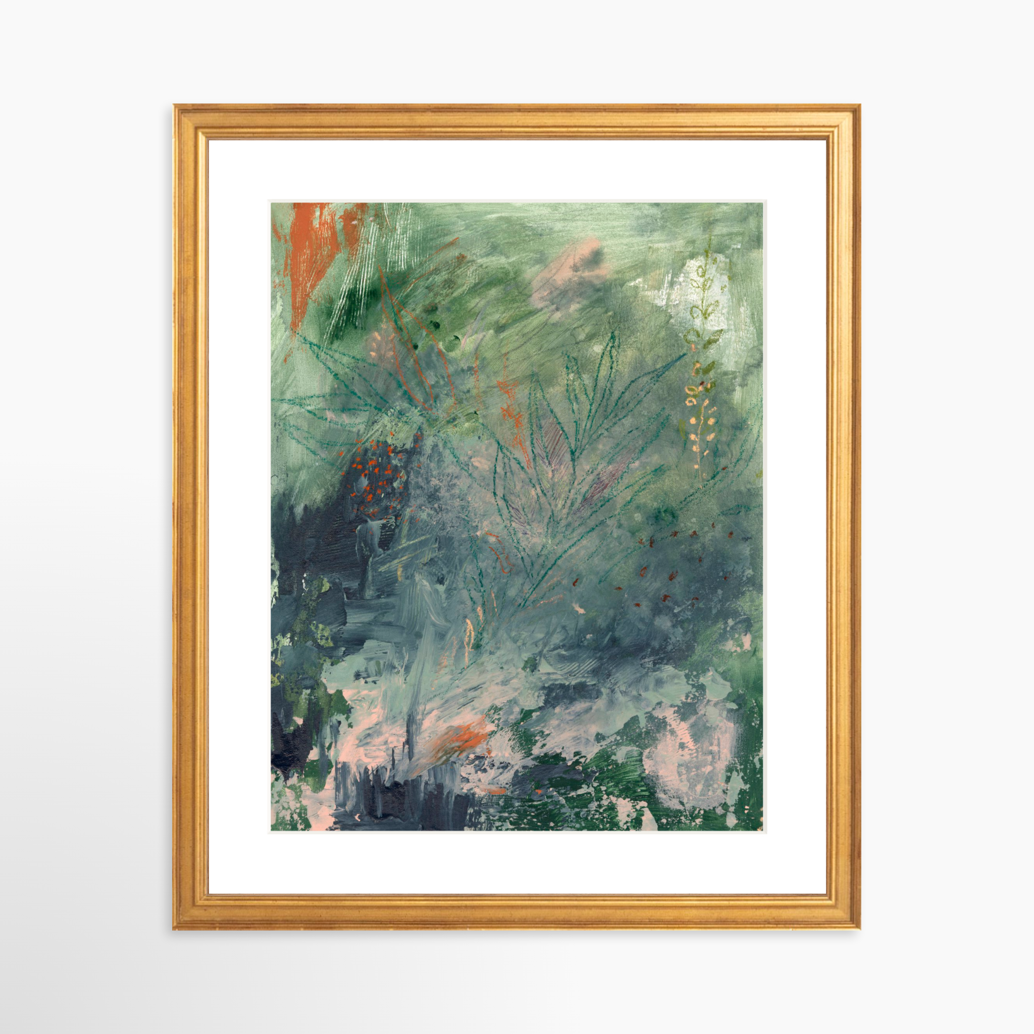 11x14 / Certificate Gold Frame + White Mat