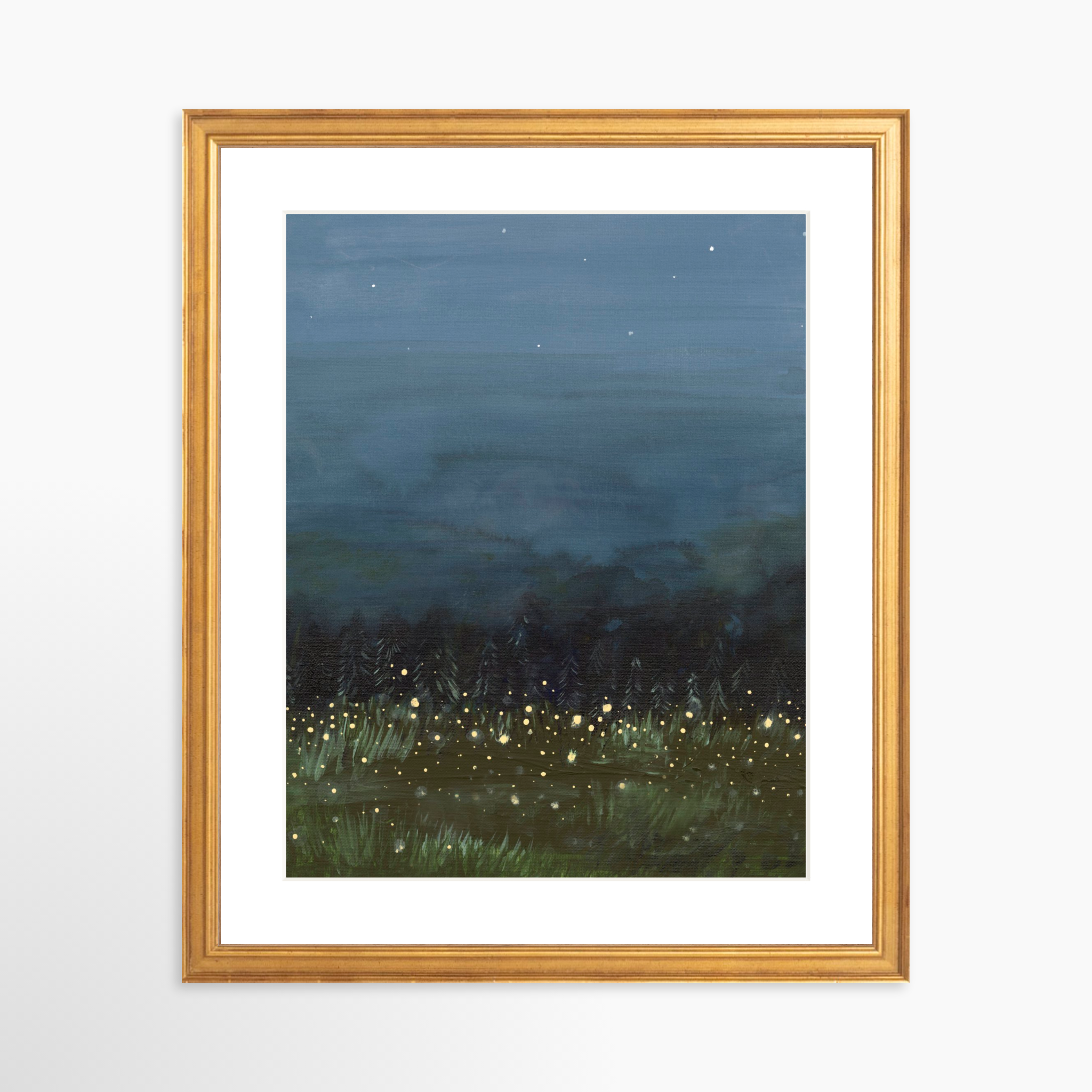 11x14 / Certificate Gold Frame + White Mat