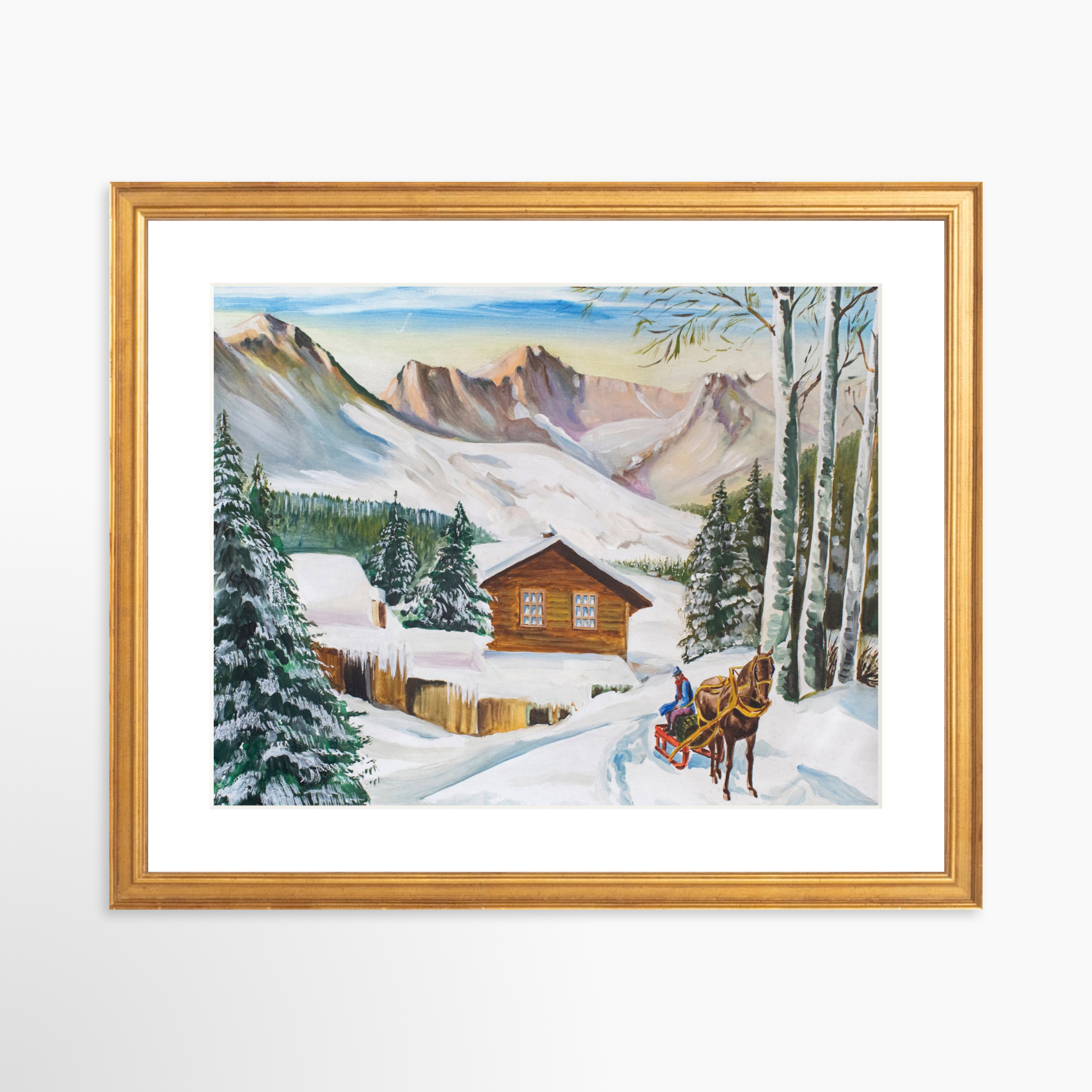 14x11 / Certificate Gold Frame + White Mat