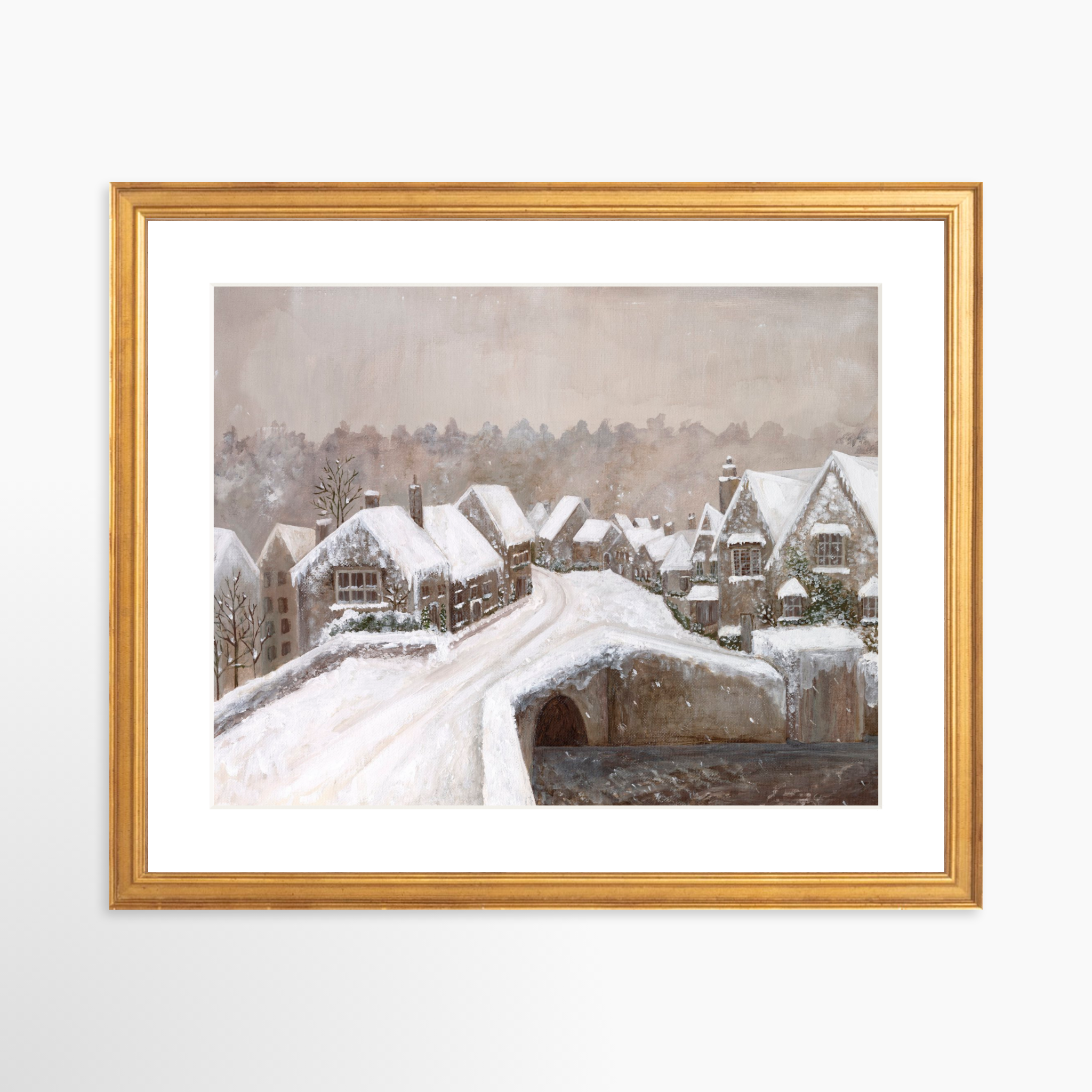 14x11 / Certificate Gold Frame + White Mat