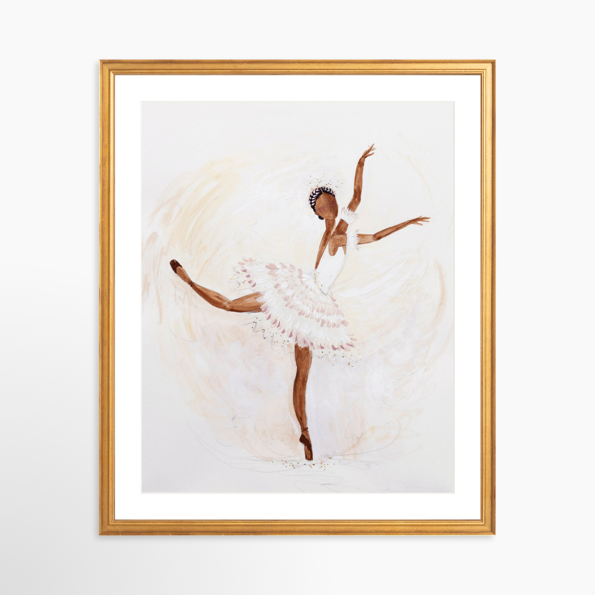 16x20 / Certificate Gold Frame + White Mat