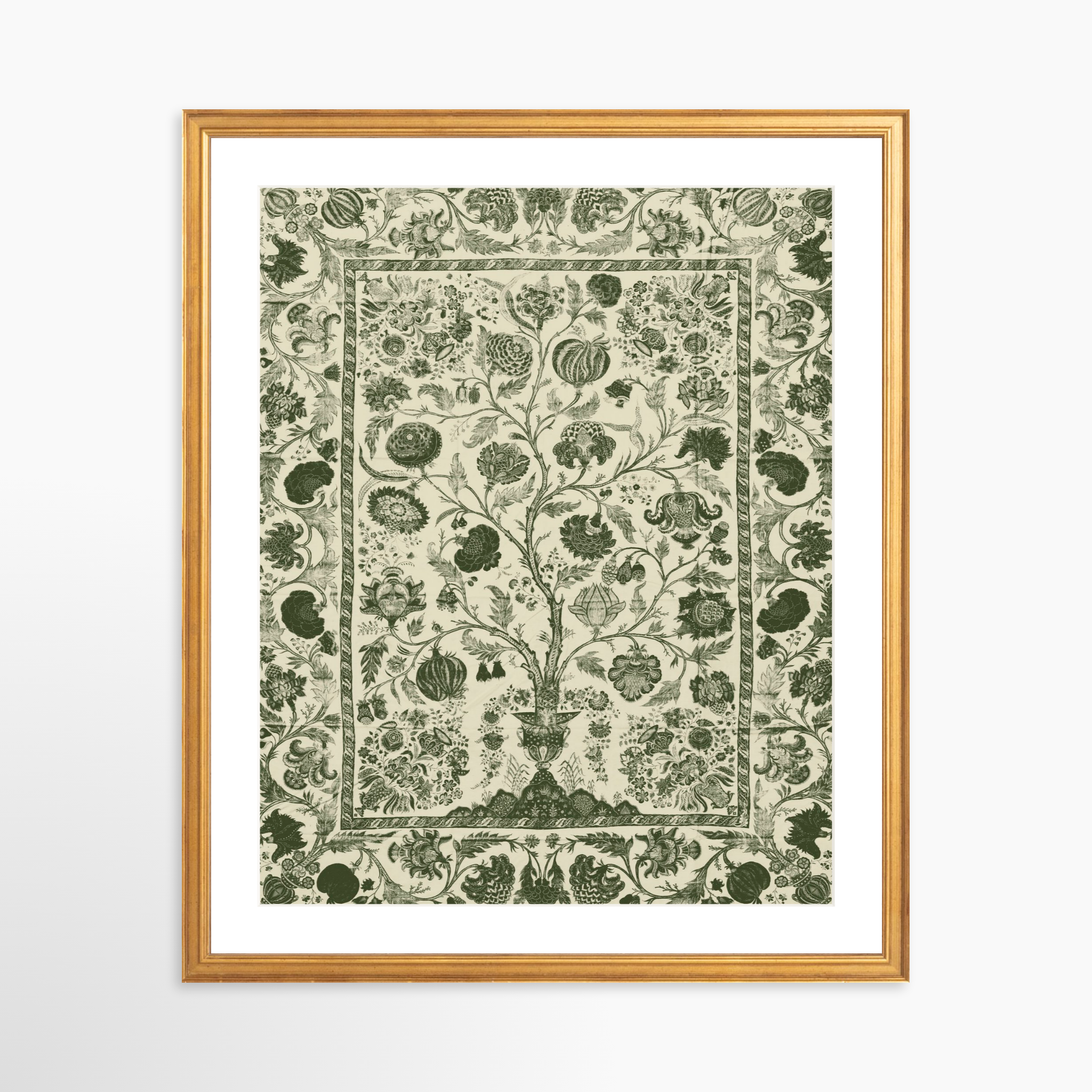 16x20 / Certificate Gold Frame + White Mat