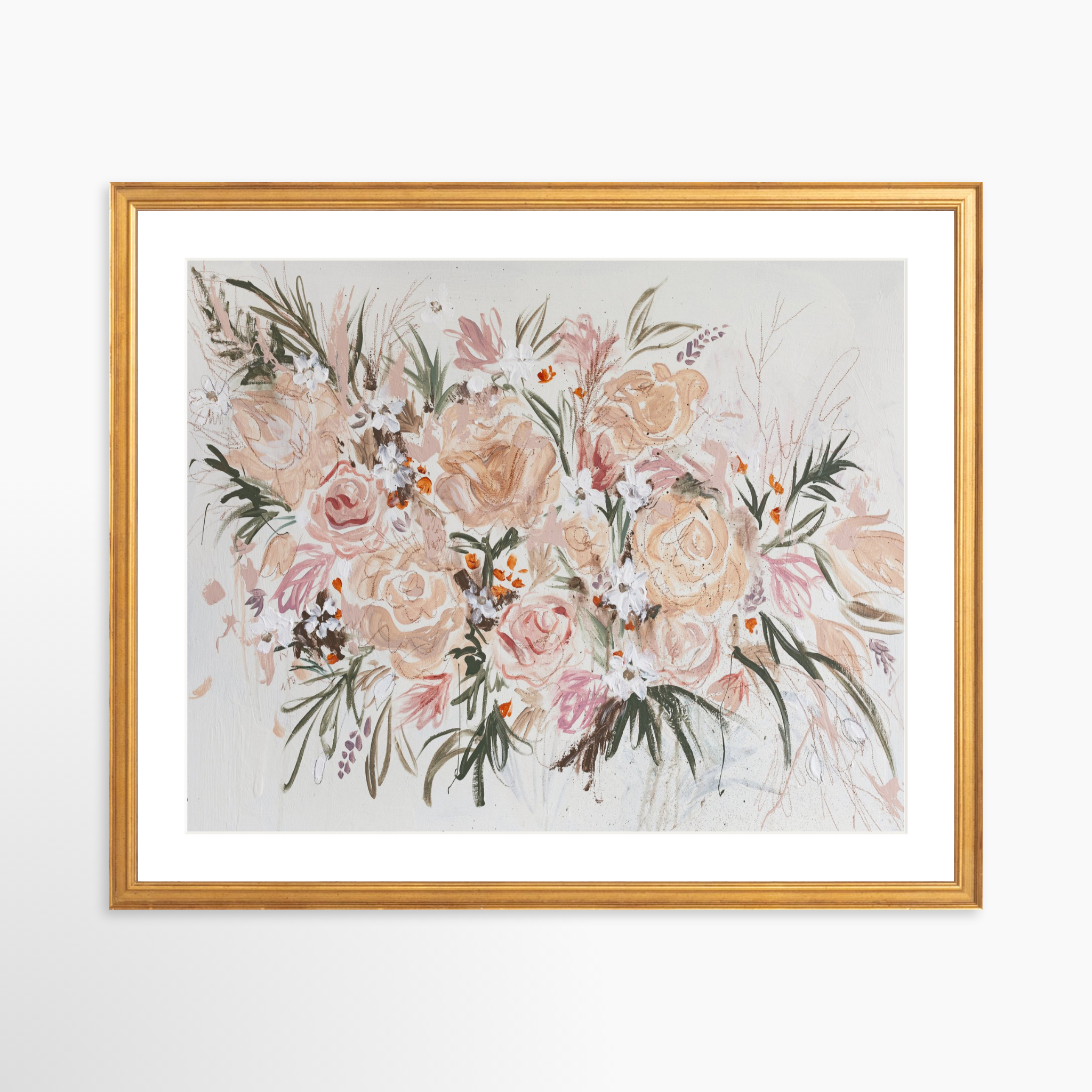 20x16 / Certificate Gold Frame + White Mat